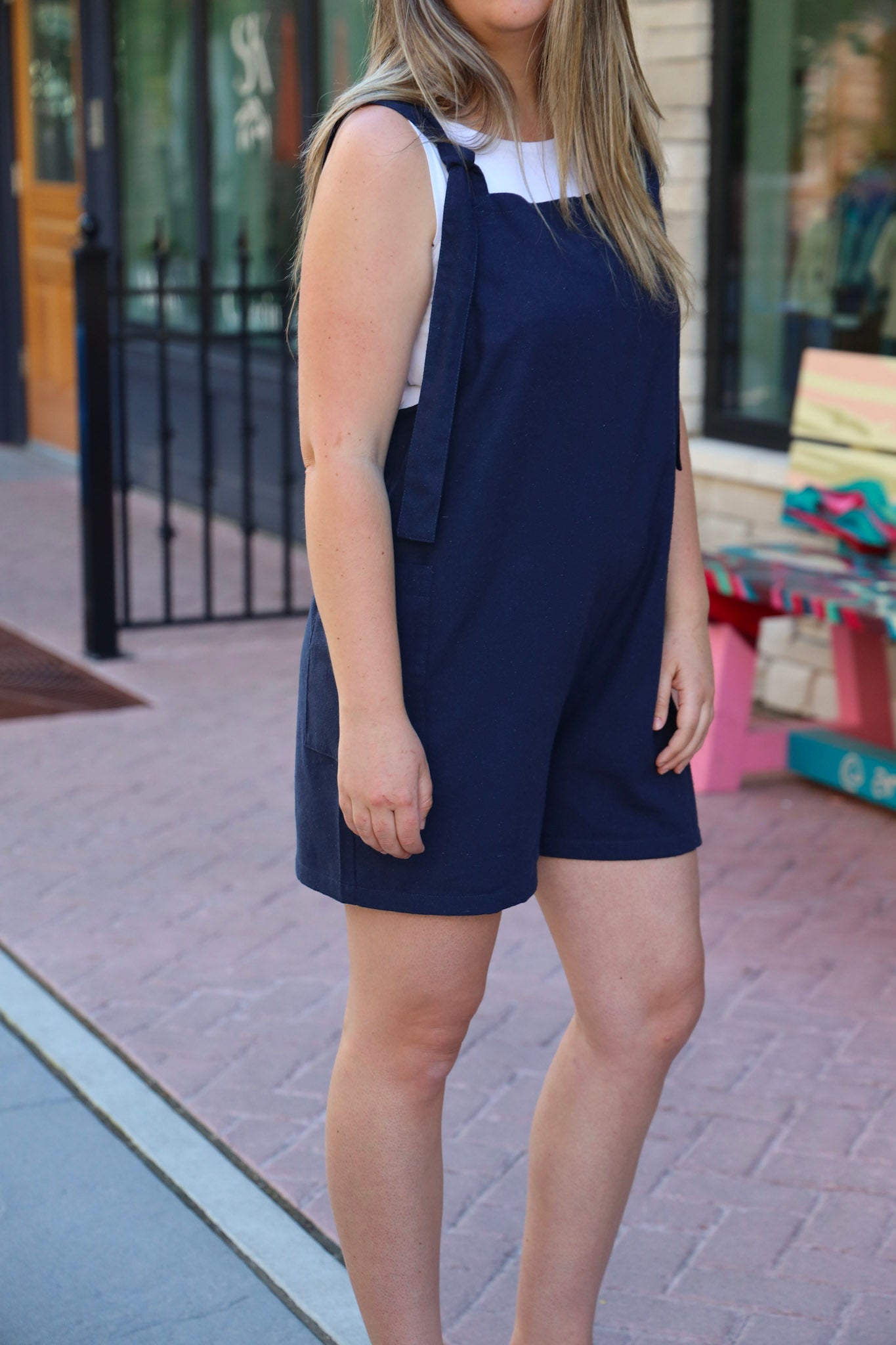 The Dungaree Shorts - Raw Silk