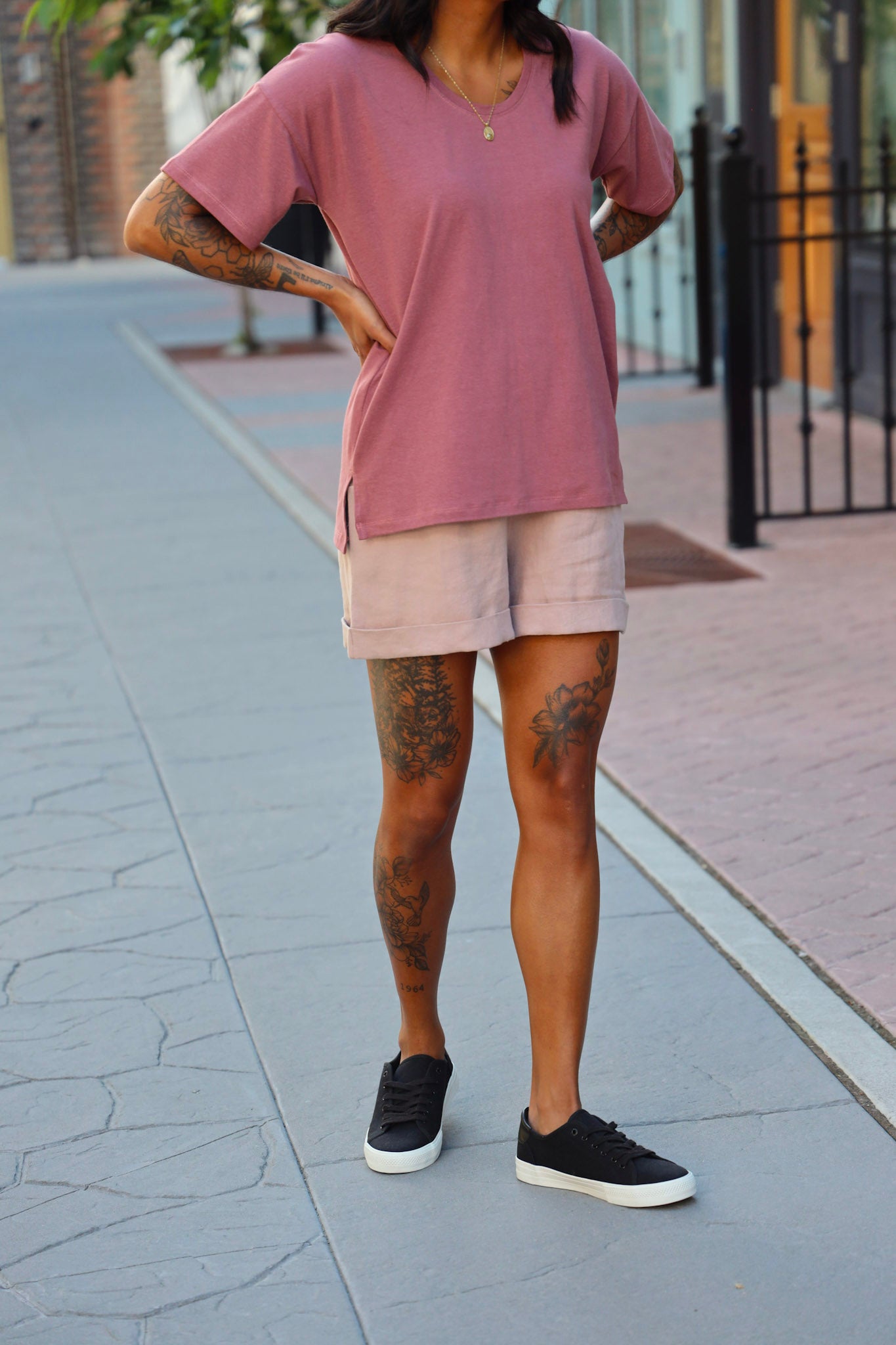 The Cuff Shorts - Linen Twill