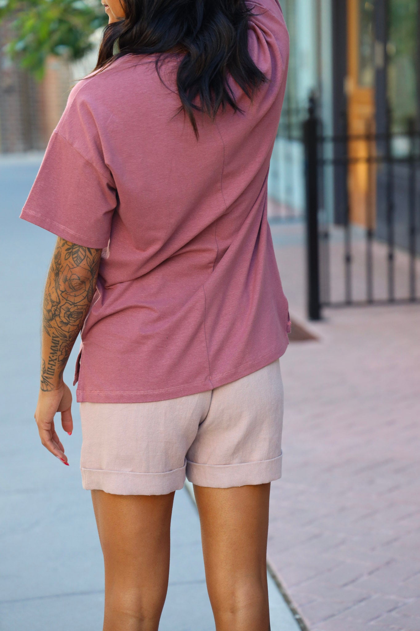 The Cuff Shorts - Linen Twill