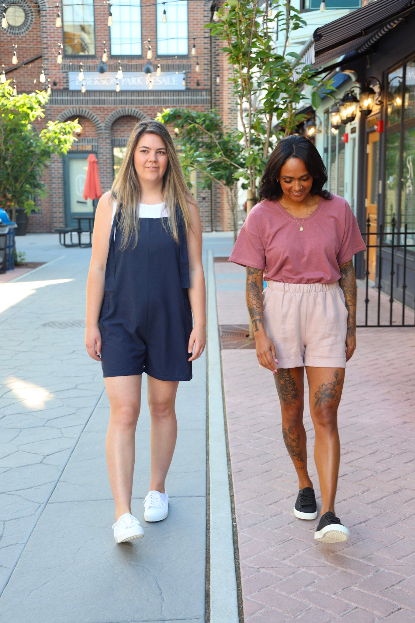 The Dungaree Shorts - Raw Silk