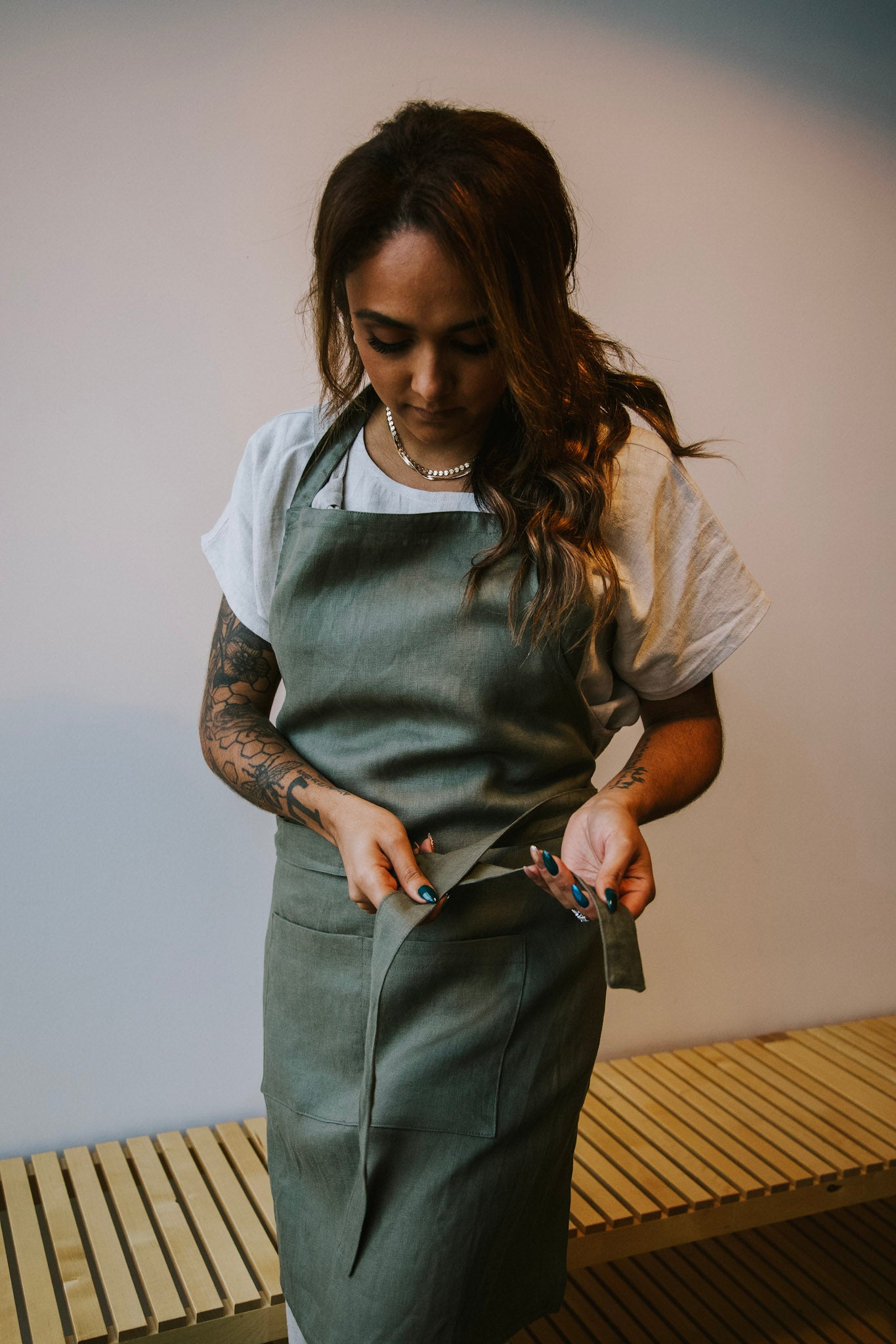 The Apron - Linen Organic Cotton