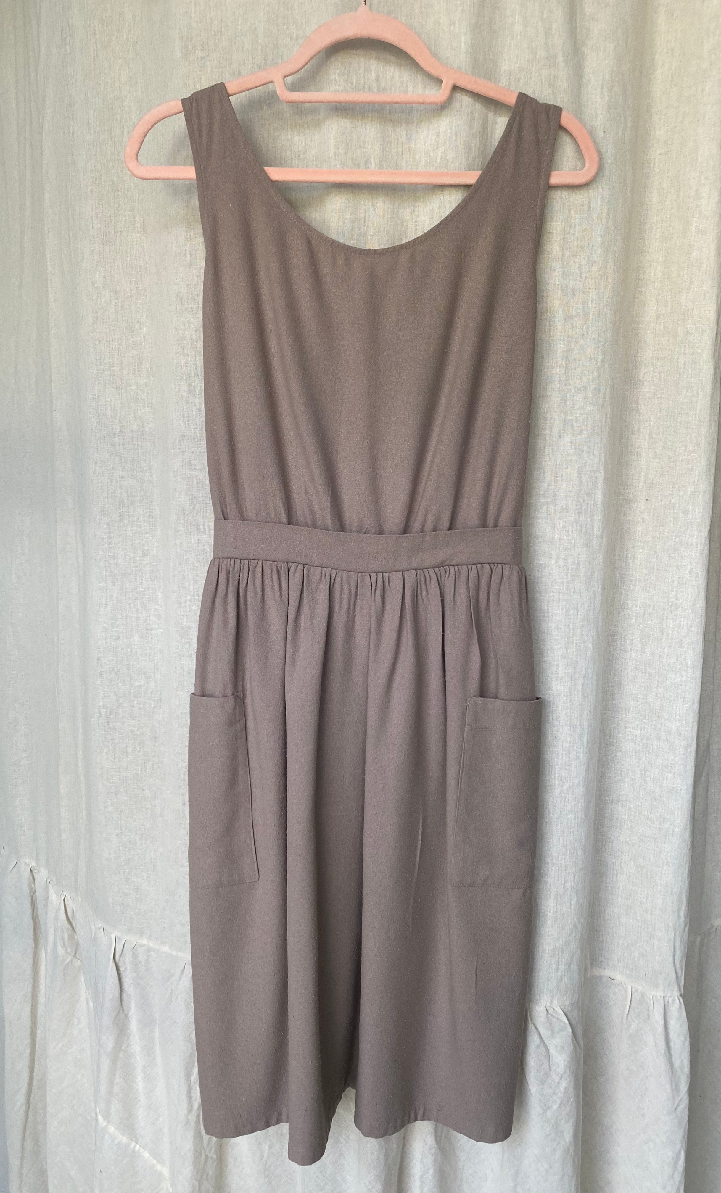 Marketplace - M - The Dress - Raw Silk  - Mushroom