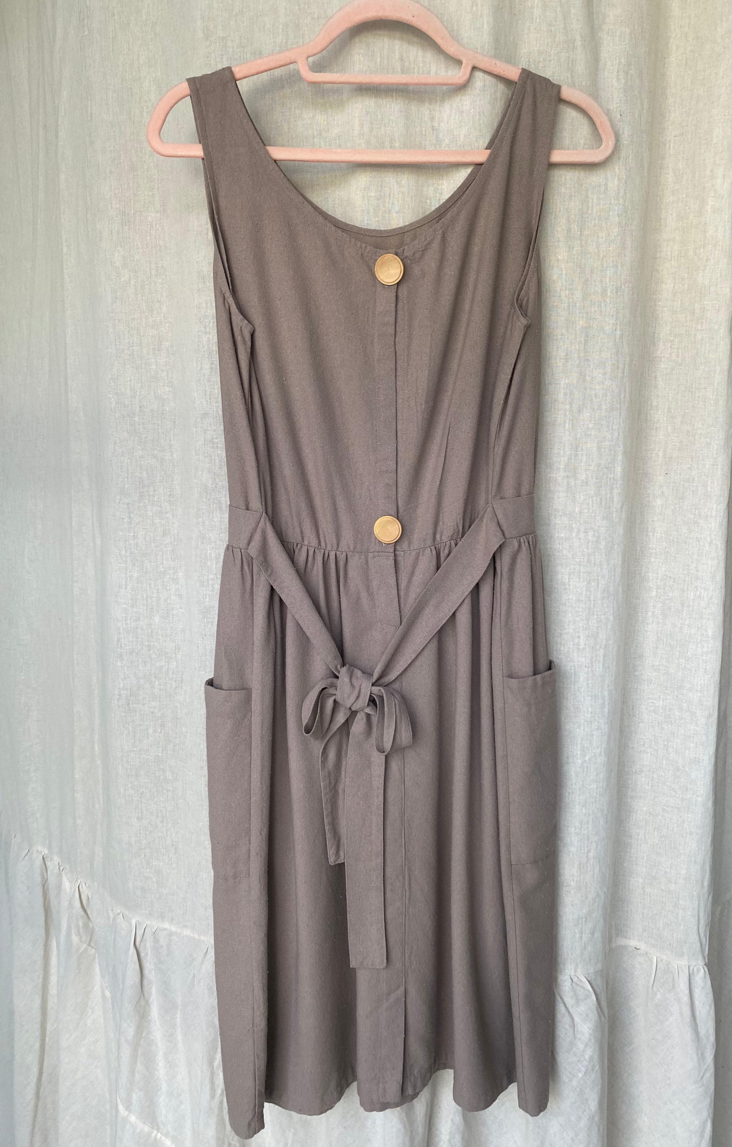 Marketplace - M - The Dress - Raw Silk  - Mushroom