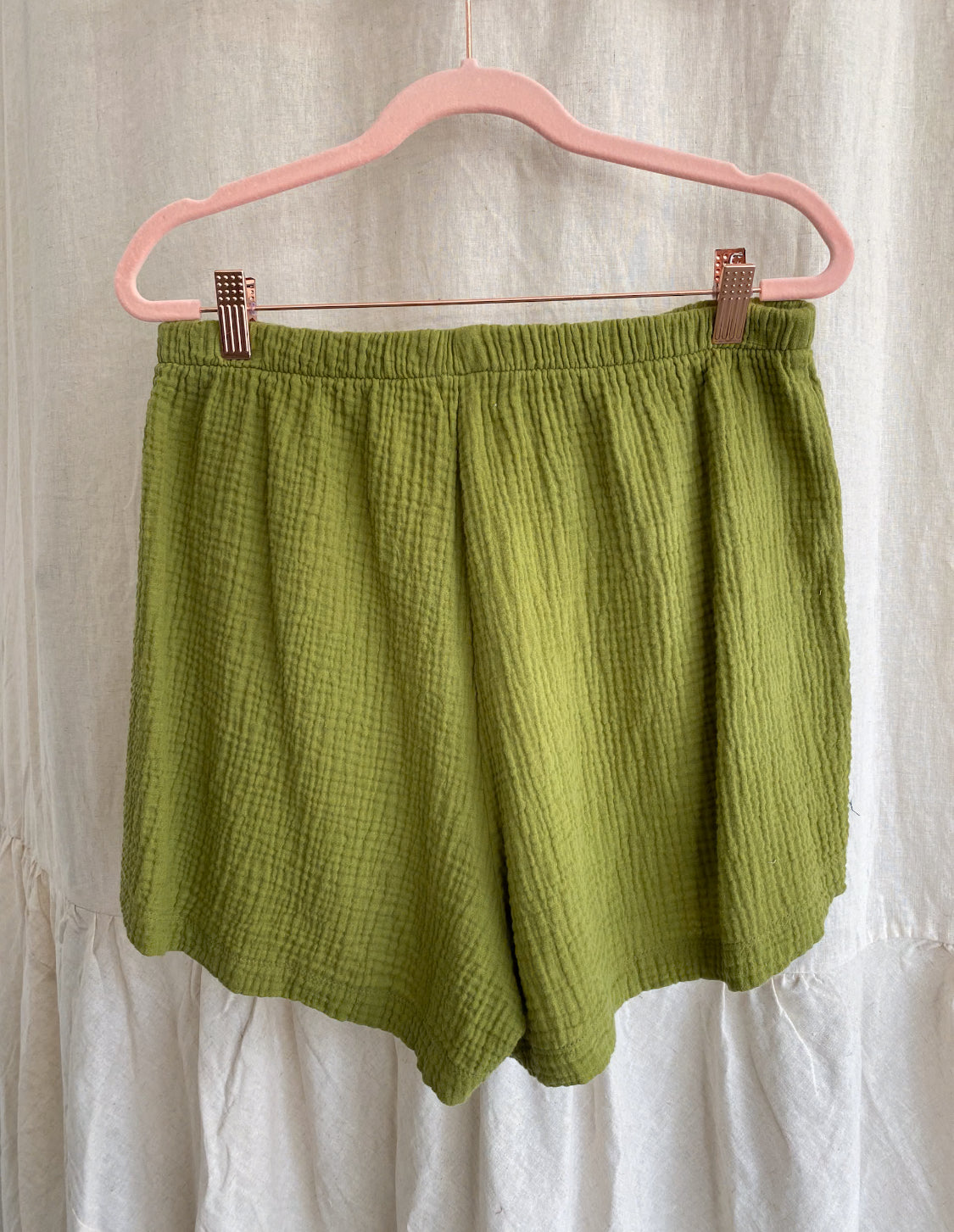 Marketplace - L - Gauze Shorts - Kelp