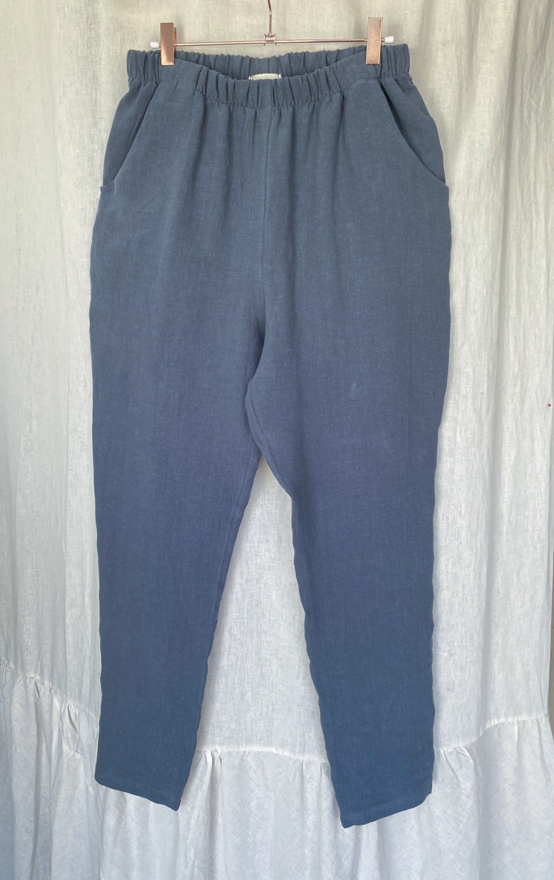 Marketplace - M/L - Steel Blue Antique Linen - Slacks