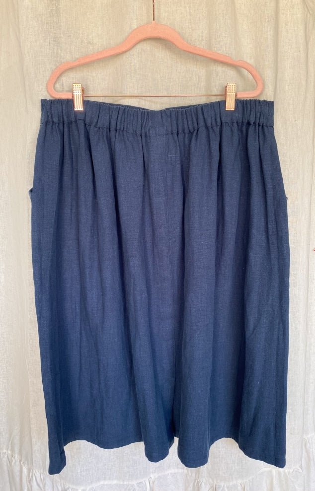 Marketplace - XL - Navy Hemp - Skirt