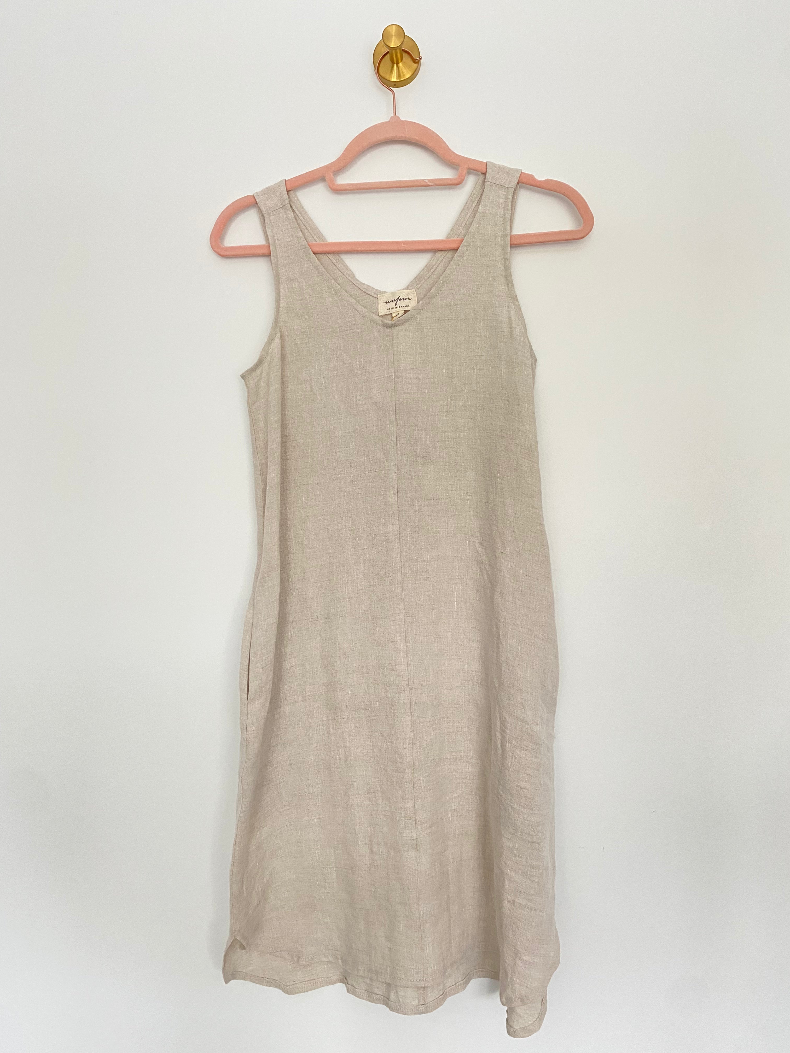 Marketplace - XS - Winona Dress - Antique Linen - Oatmeal
