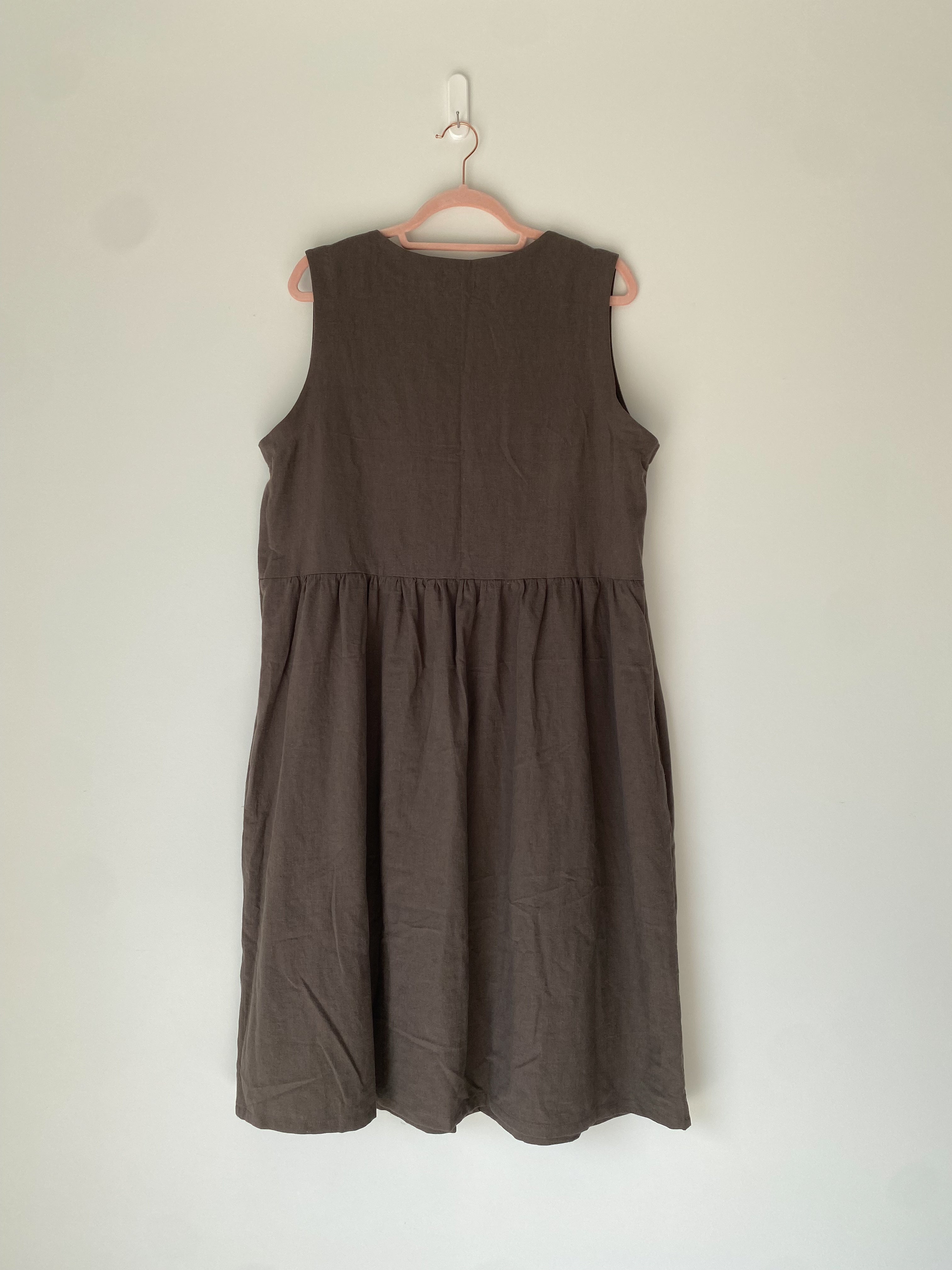 Marketplace - L - Vintage Dress - Hemp - Olive
