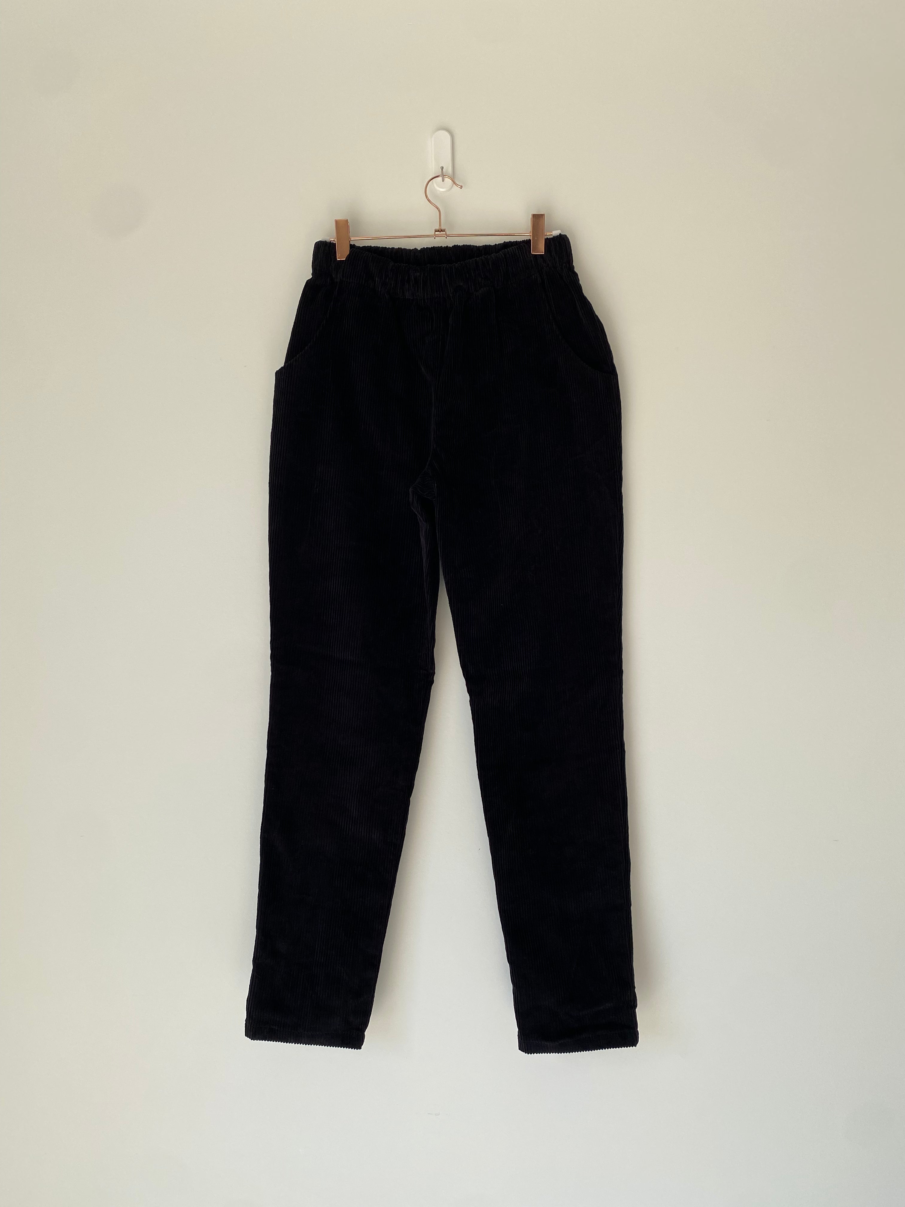 Marketplace - M/L - The Slacks - Corduroy 8 Whale - Black