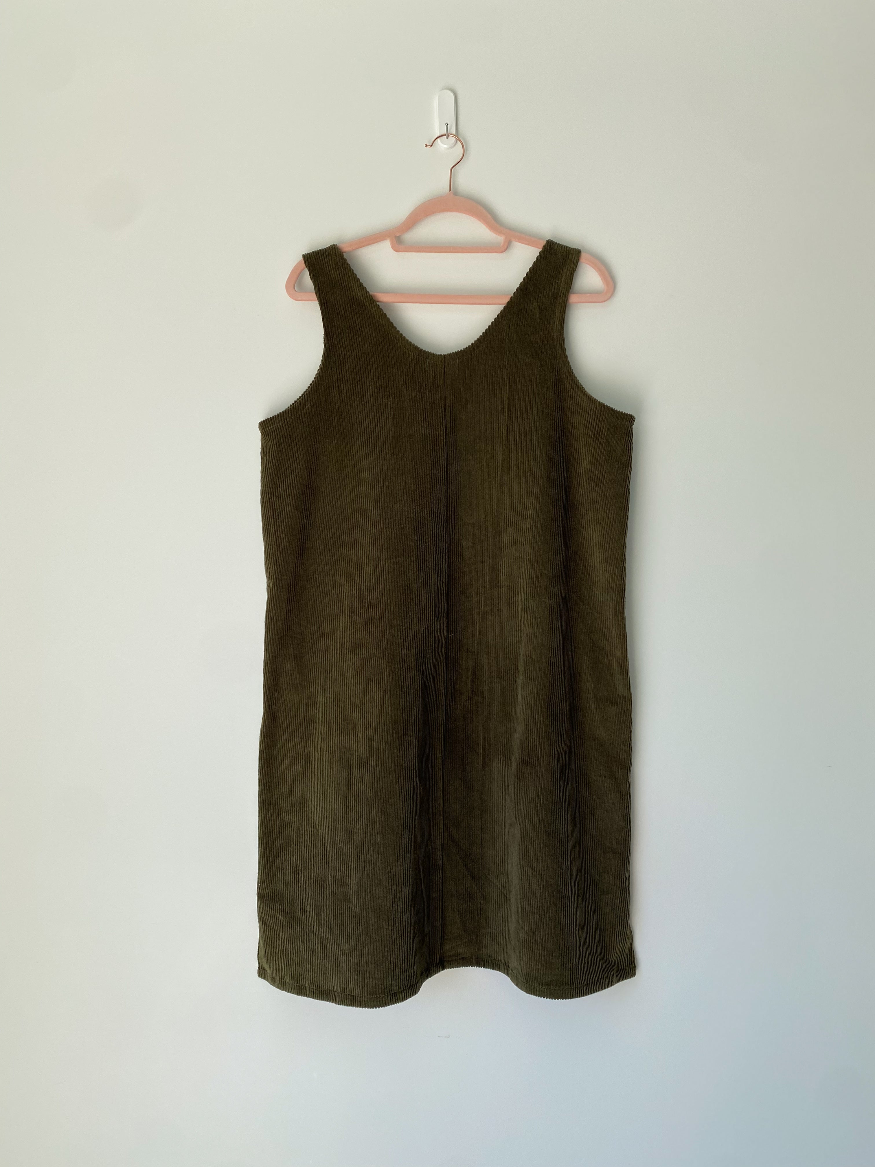 Marketplace - L - Winona Dress - 8 Whale Corduroy - Moss