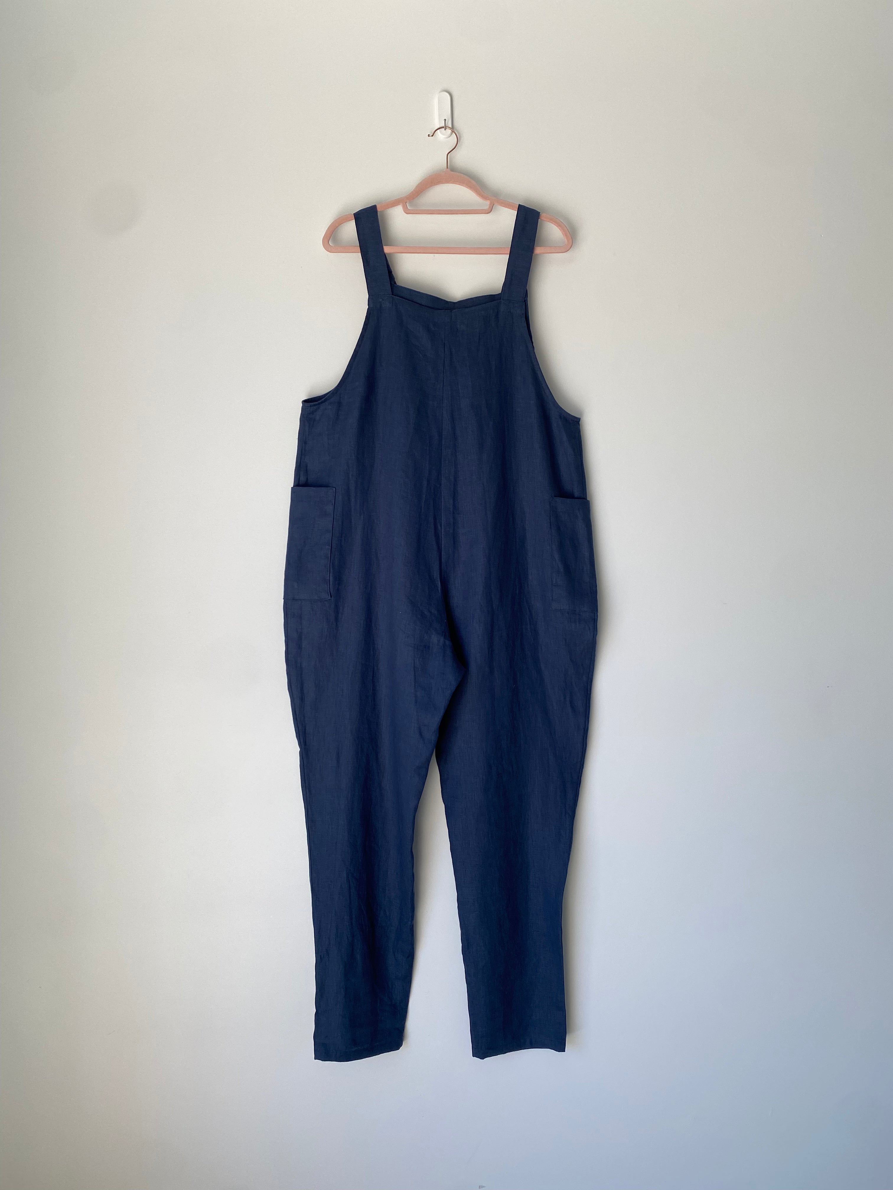 Marketplace - XL - Dungarees - Linen - Navy