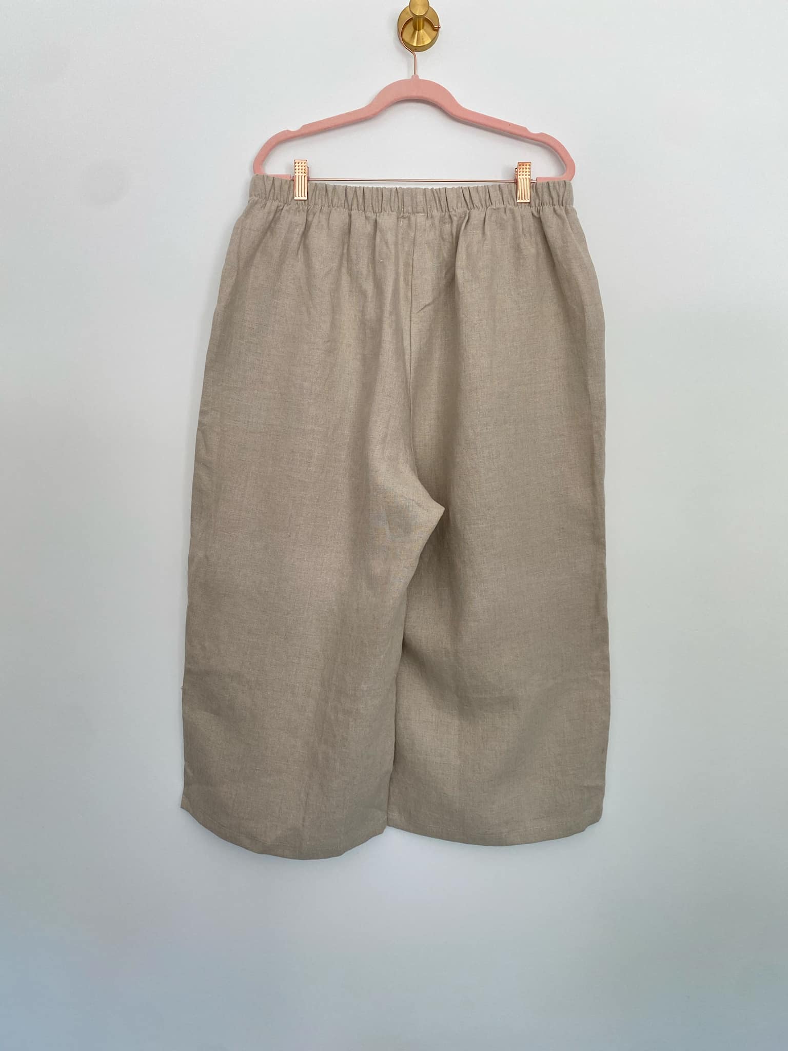 Marketplace - XL - Natural Linen - Pedal Pushers