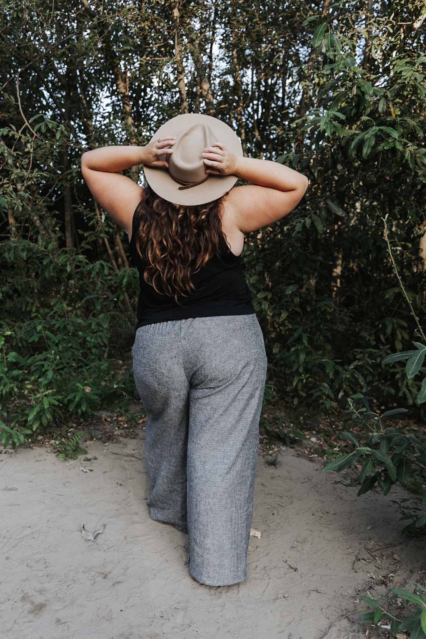 The Belle - Wide Leg Slacks - Hemp Organic Cotton