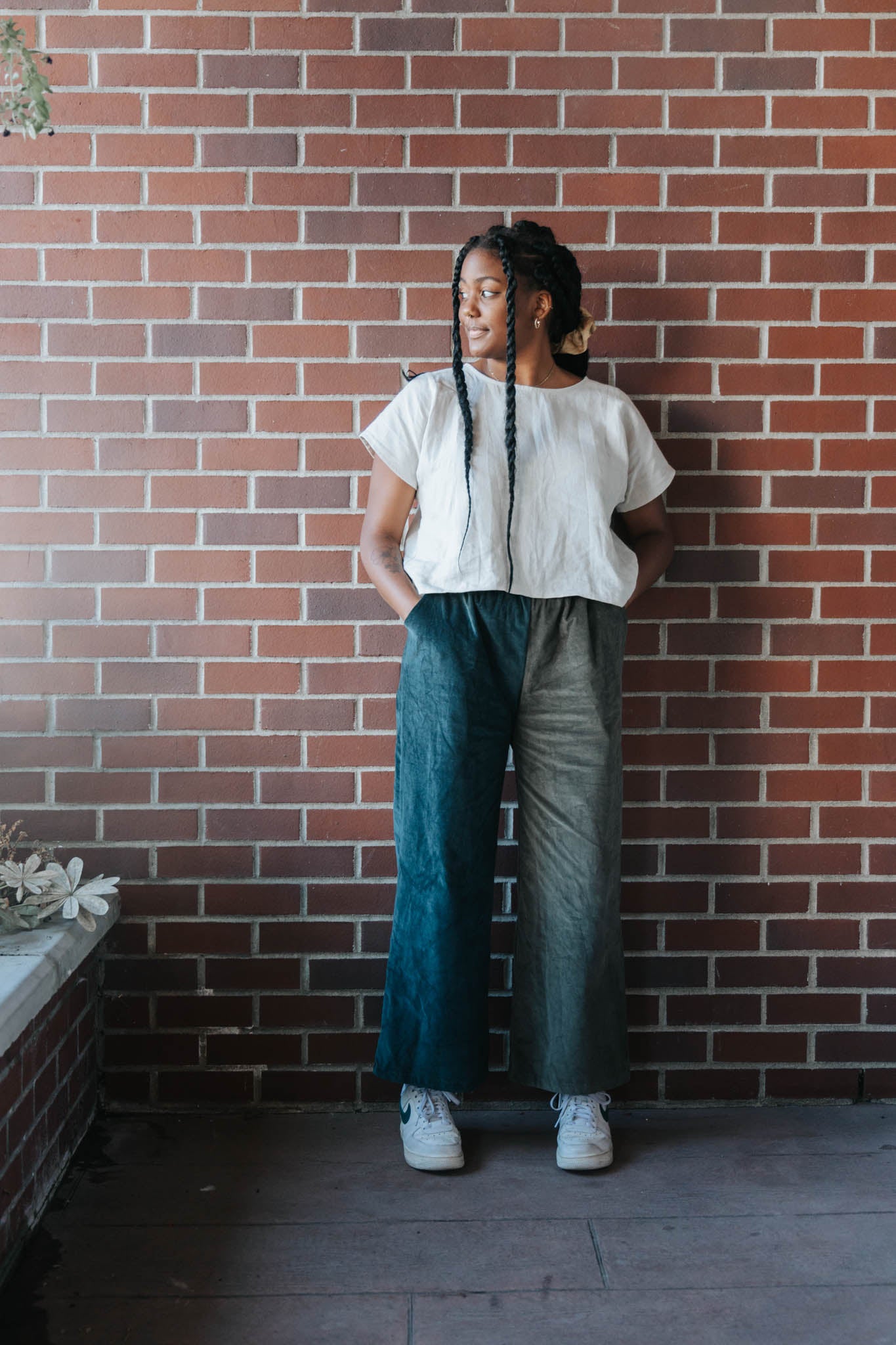 The Belle - Wide Leg Slacks - Corduroy 21 Wale