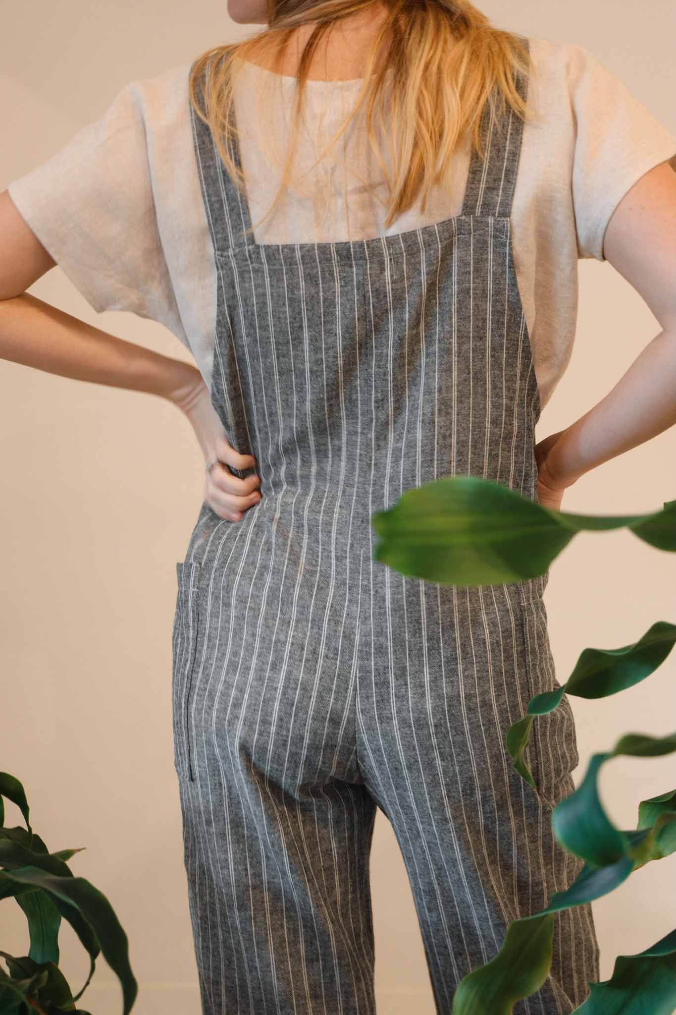 The Dungaree Pedal Pushers - Hemp Organic Cotton
