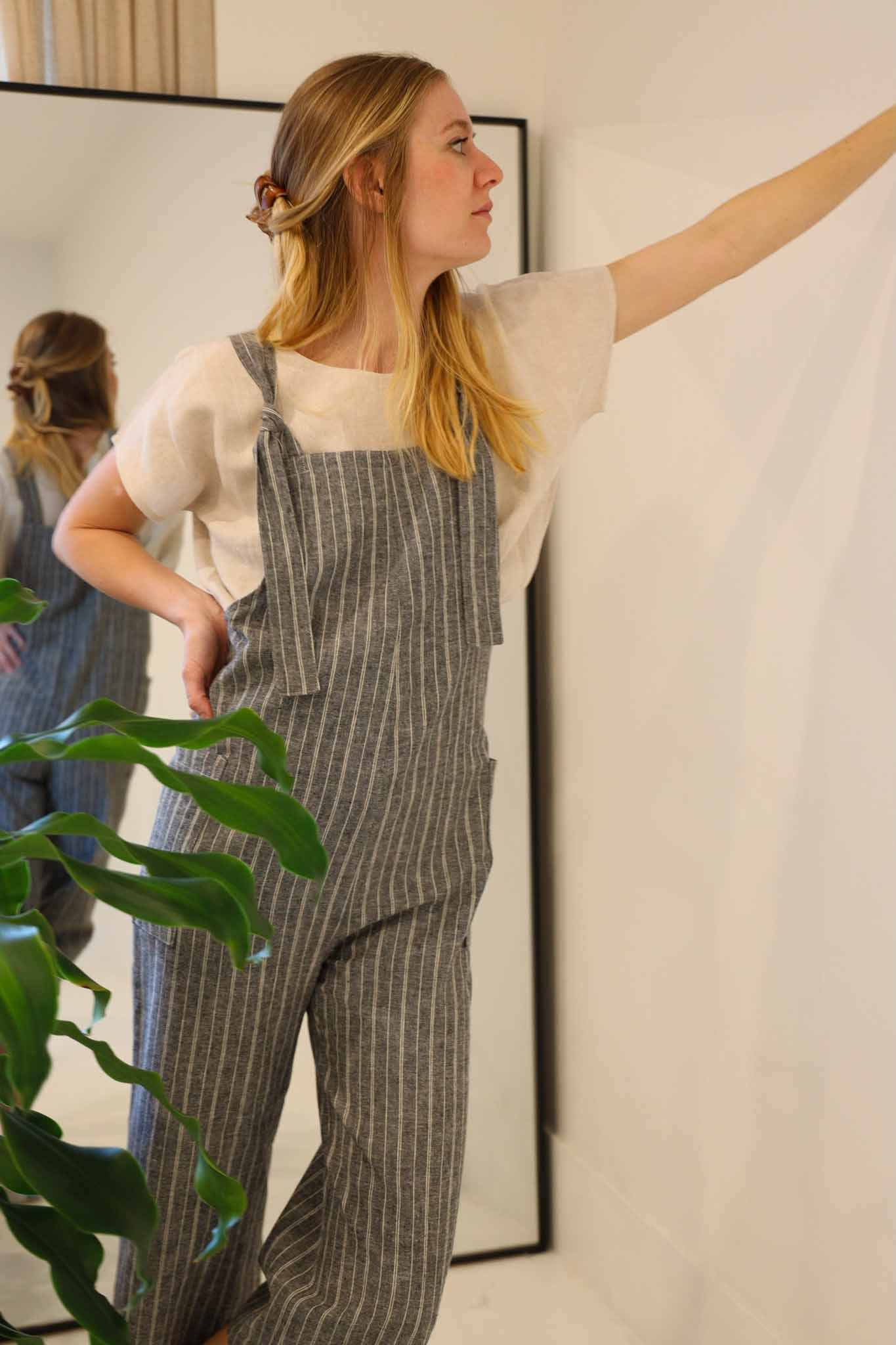 The Dungaree Pedal Pushers - Hemp Organic Cotton