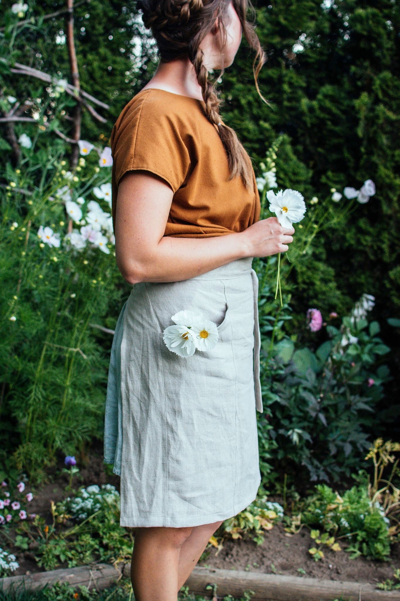 The Half Apron - Linen Organic Cotton