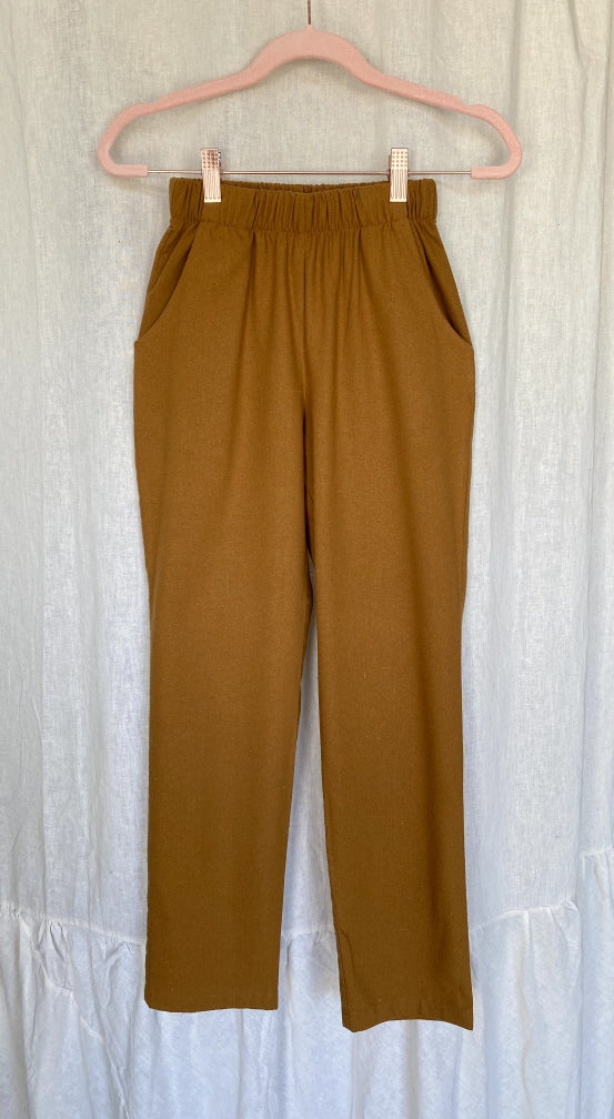 Marketplace - XS - The Slacks - Raw Silk - Cinnamon