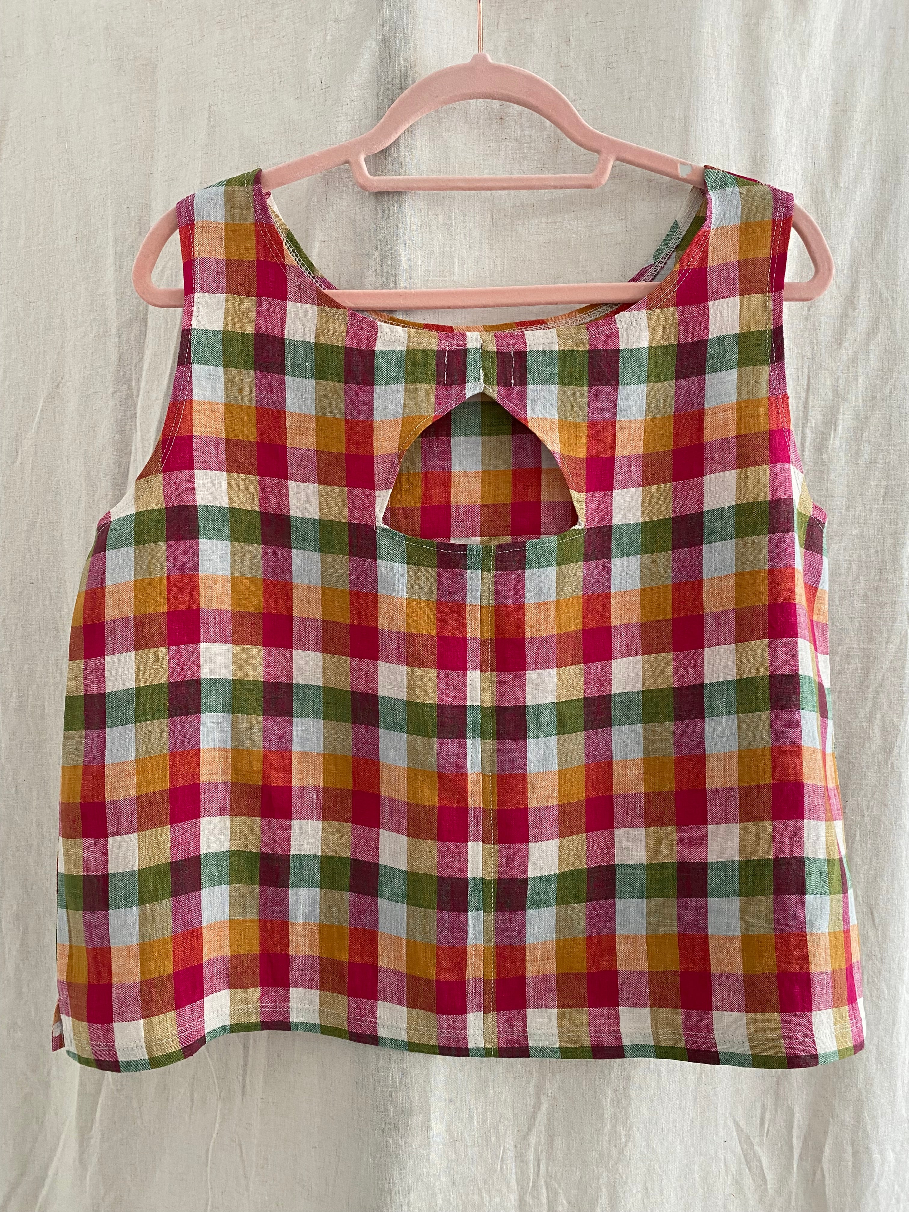 The Tank -  Linen - Checks & Stripes