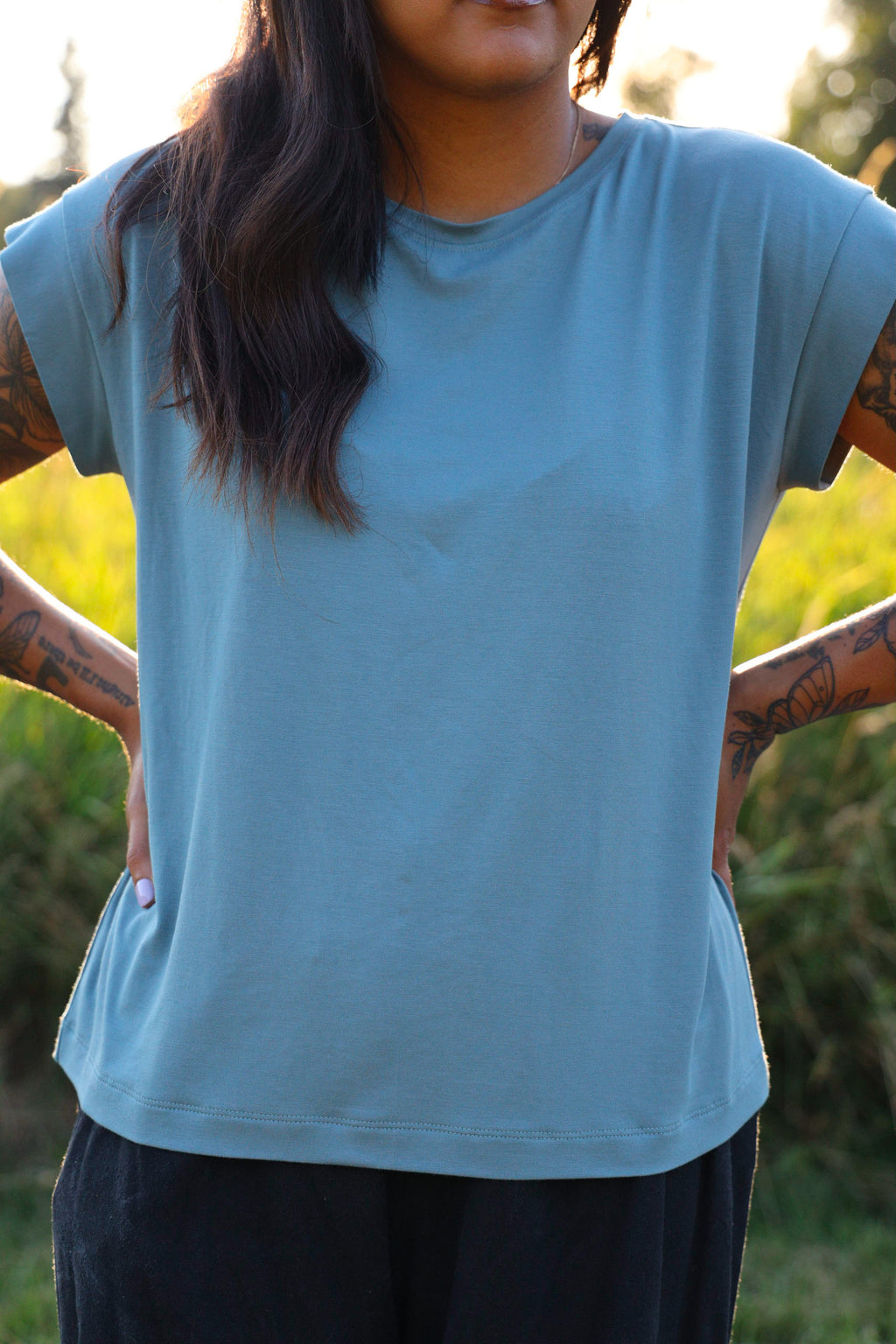 The Short Sleeve - Flow Top - Bamboo