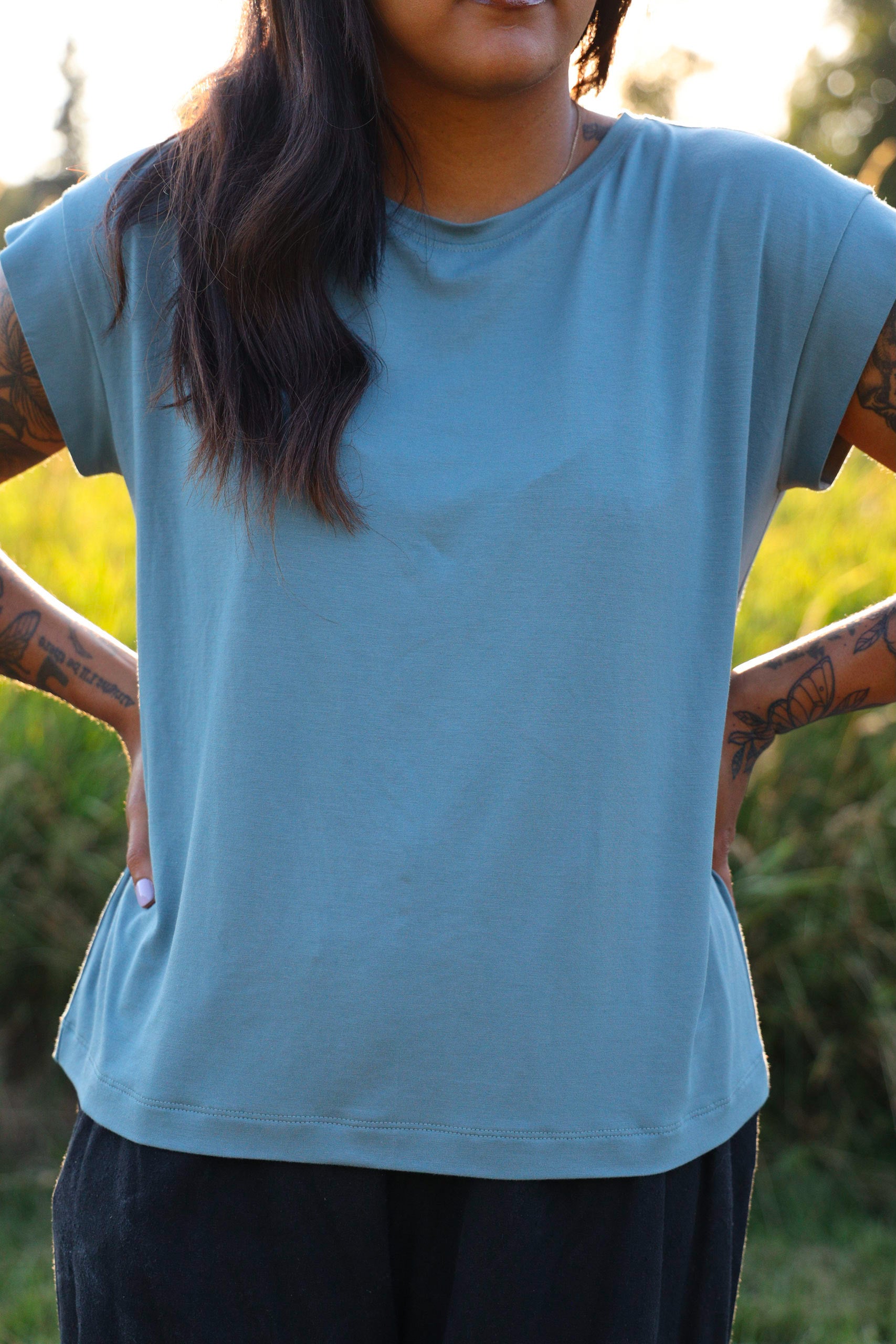 The Short Sleeve - Flow Top - Bamboo