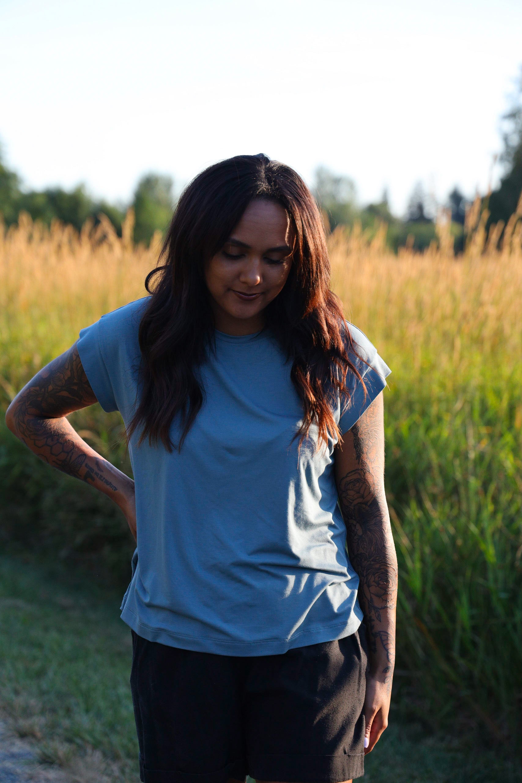 The Short Sleeve - Flow Top - Bamboo