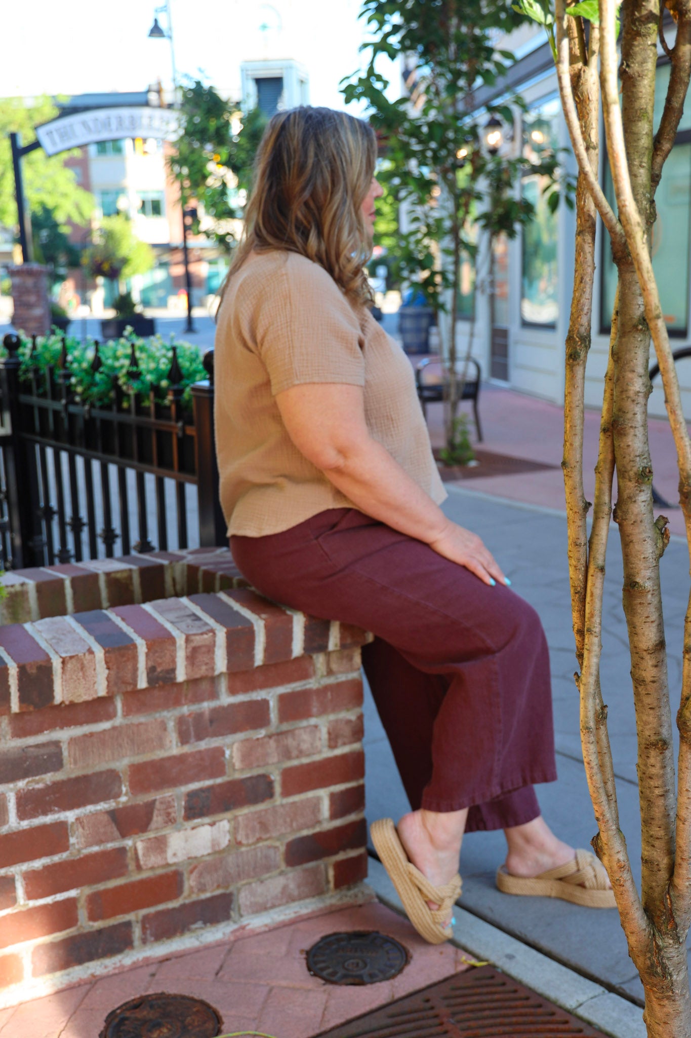 The Wanderer Wide leg Slacks - Hemp