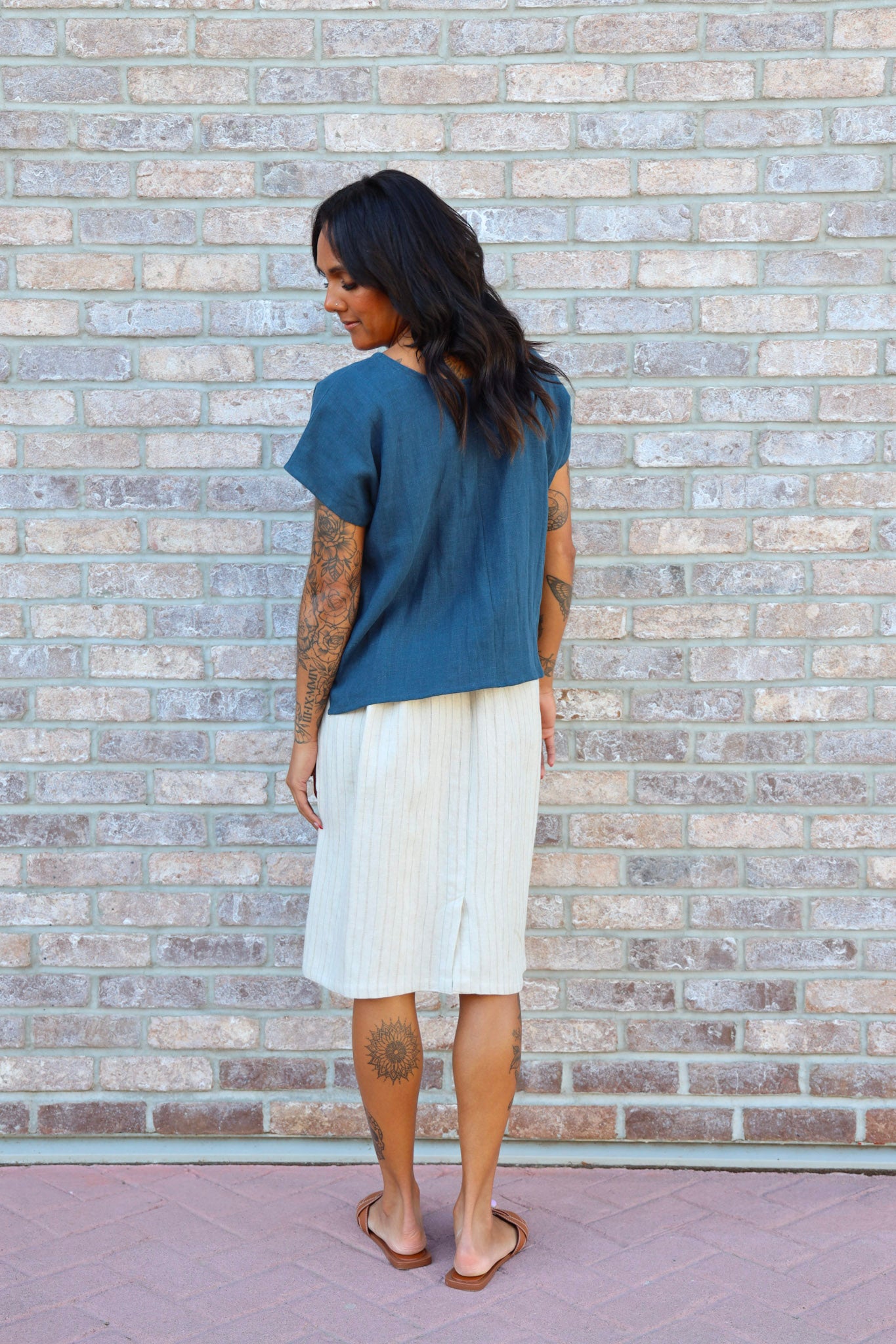 Marketplace - S - Navy Hemp -  Box Top