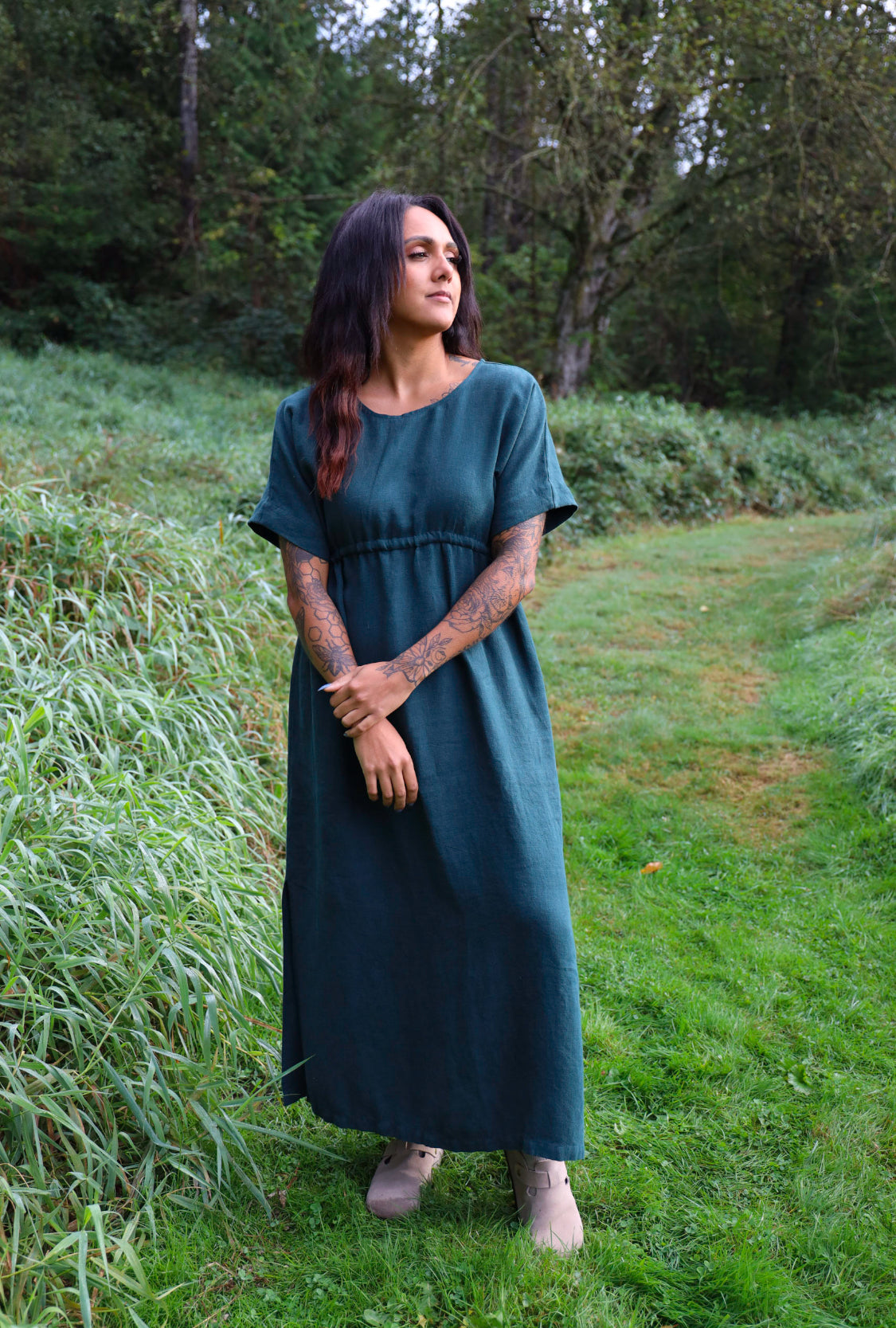 The Empire Dress - Linen Twill