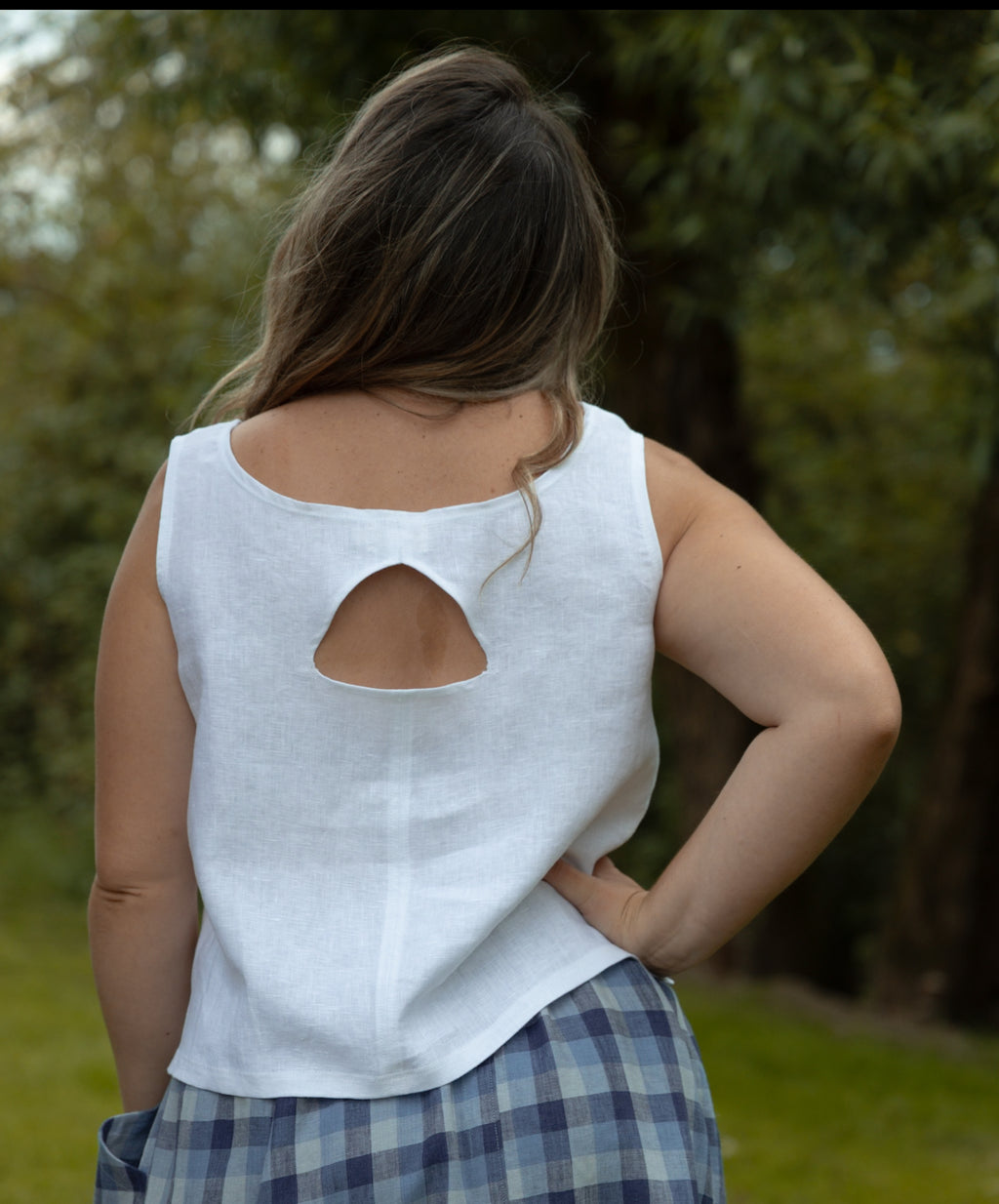 Marketplace - 3X - Tank Top - Linen - White