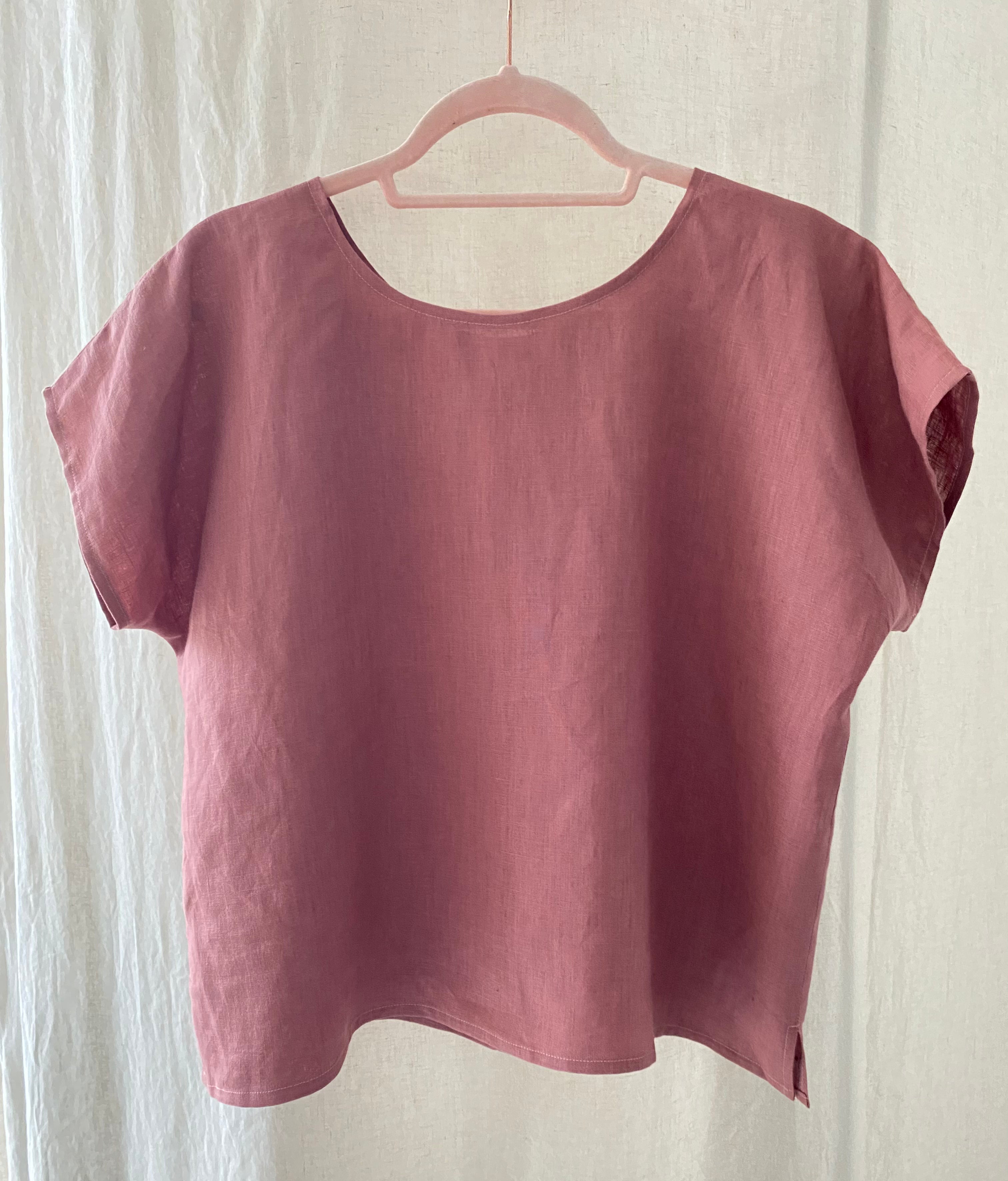 Marketplace - Large - Box Top - Light Linen - Plum