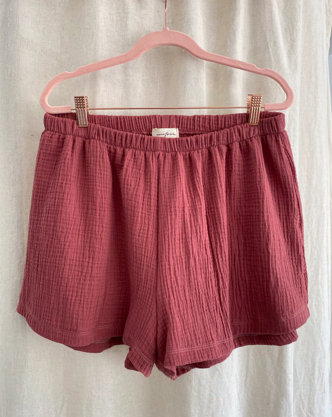 Marketplace - S - Gauze Shorts - Cactus Rose