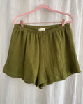 Marketplace - Large - Gauze Shorts - Moss