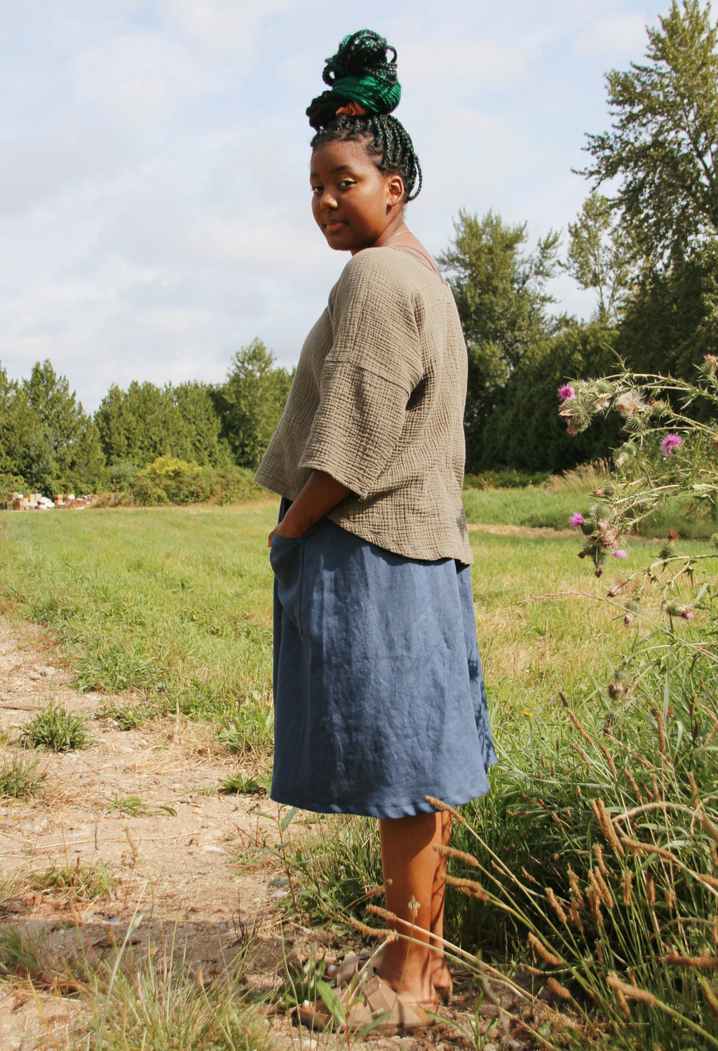 The Gauze Top - High Low Hem - Colourways 2