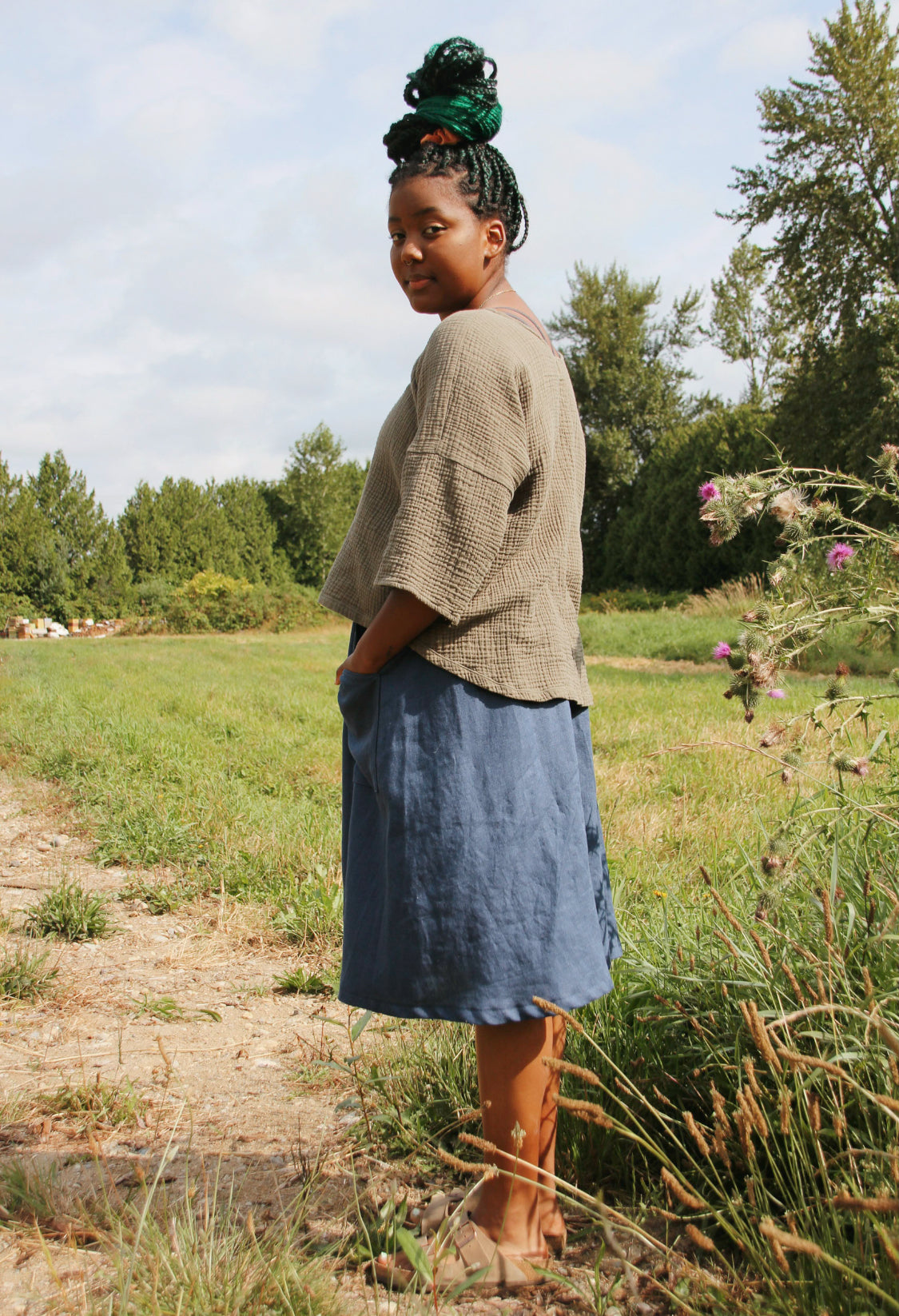 The Gauze Top - High Low Hem - Colourways 2