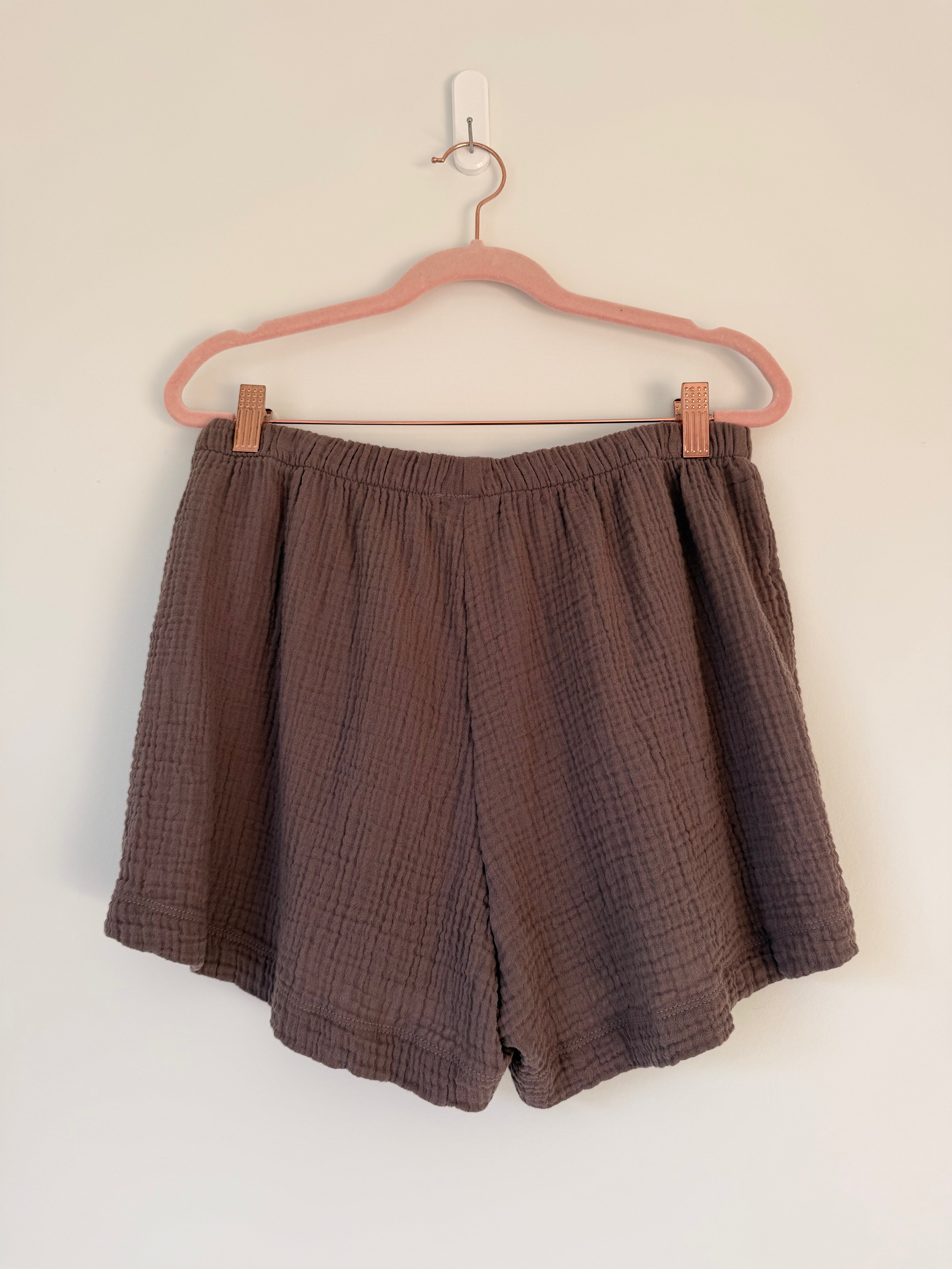 Marketplace - L - Gauze Shorts - Driftwood