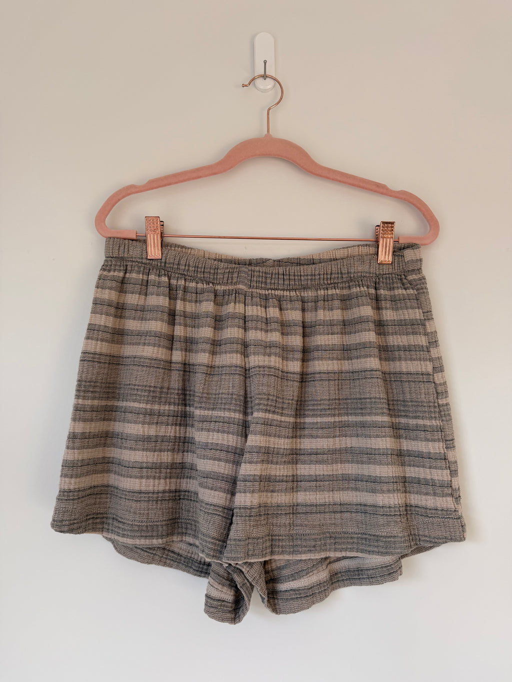 Marketplace - XL - Gauze Shorts - Black Stripe