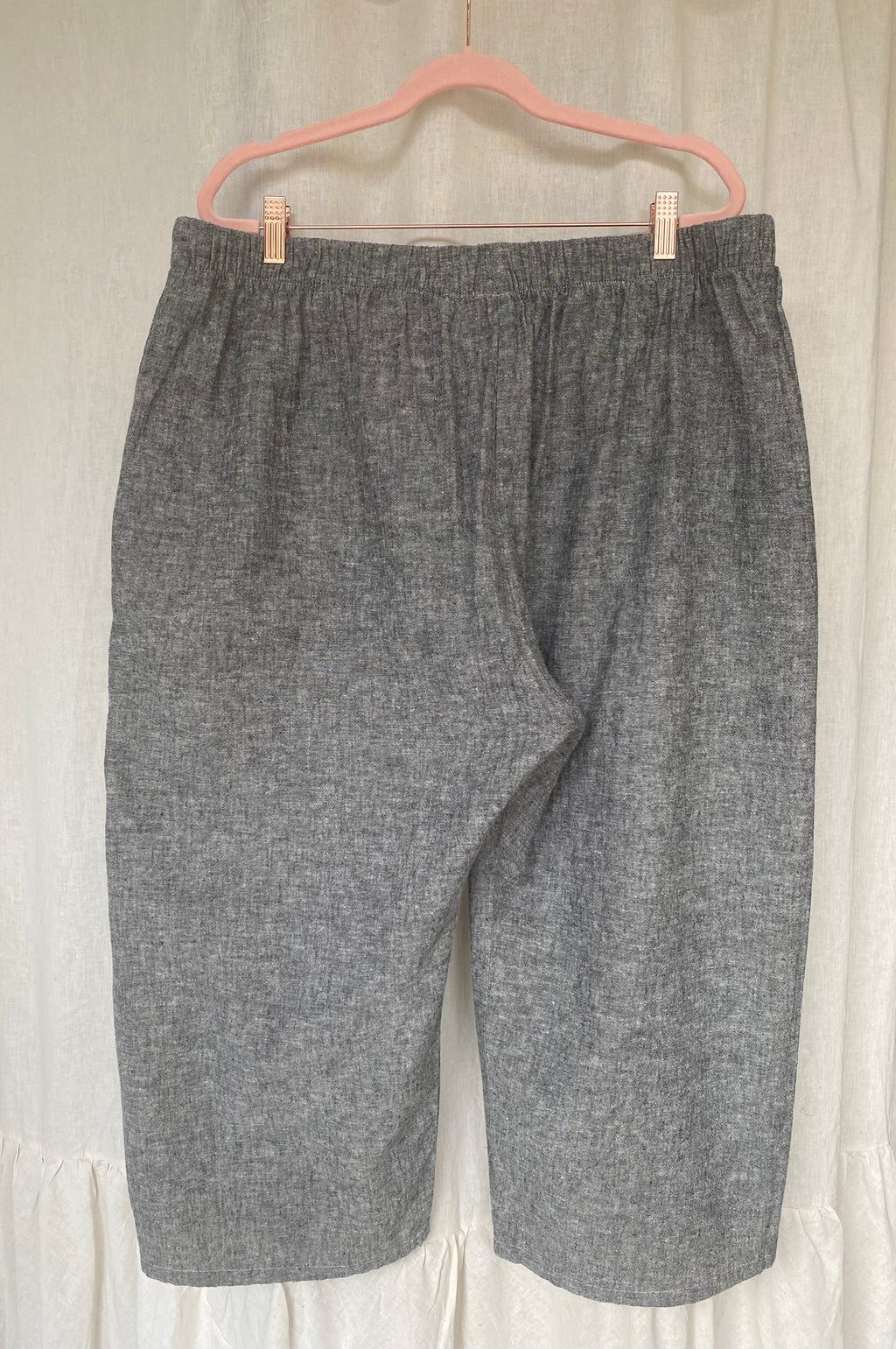 Marketplace - 3X - Pedal Pushers - Hemp Organic Cotton - Charcoal