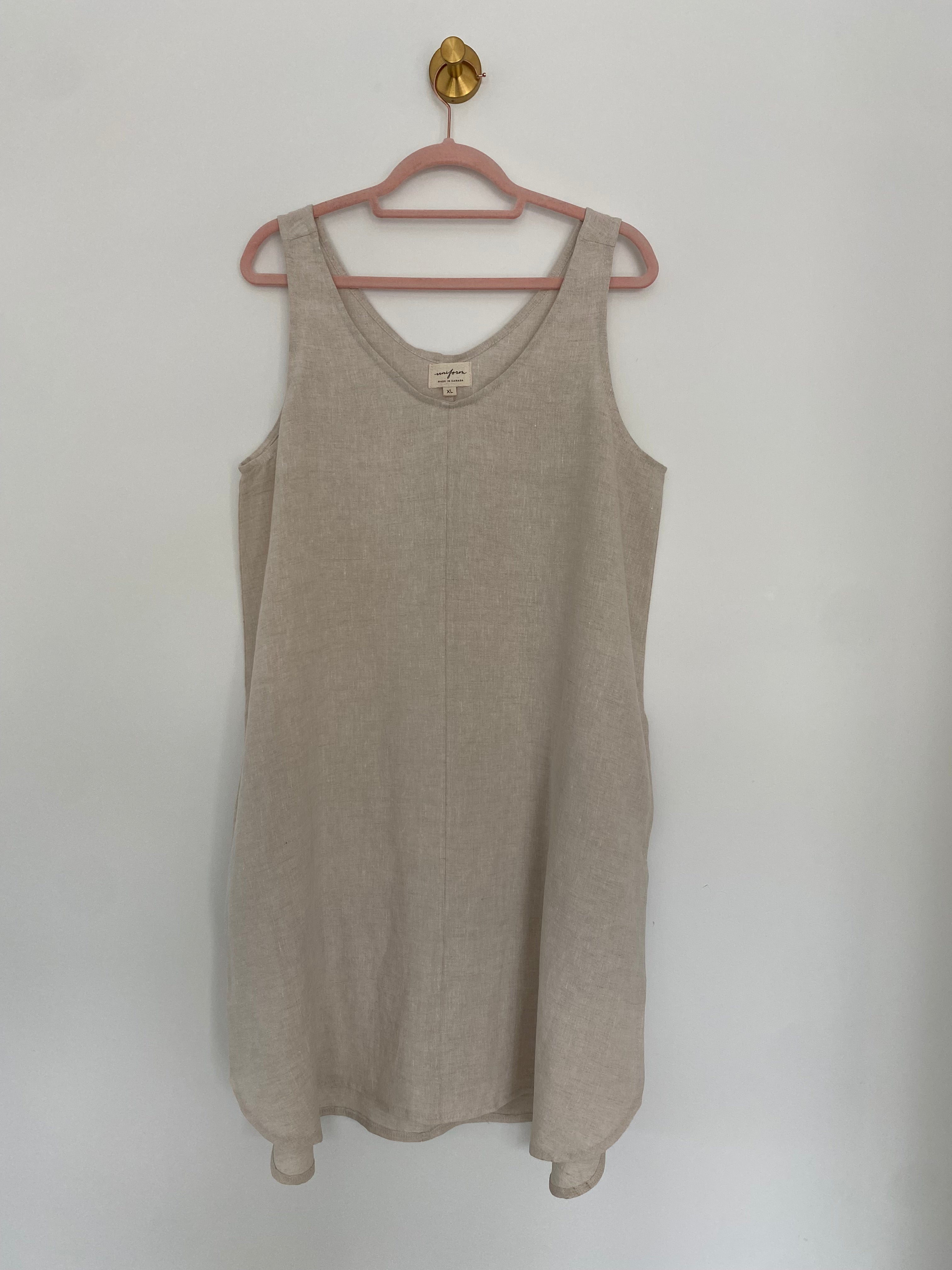 Marketplace - XL - Winona Dress - Antique Linen - Oatmeal