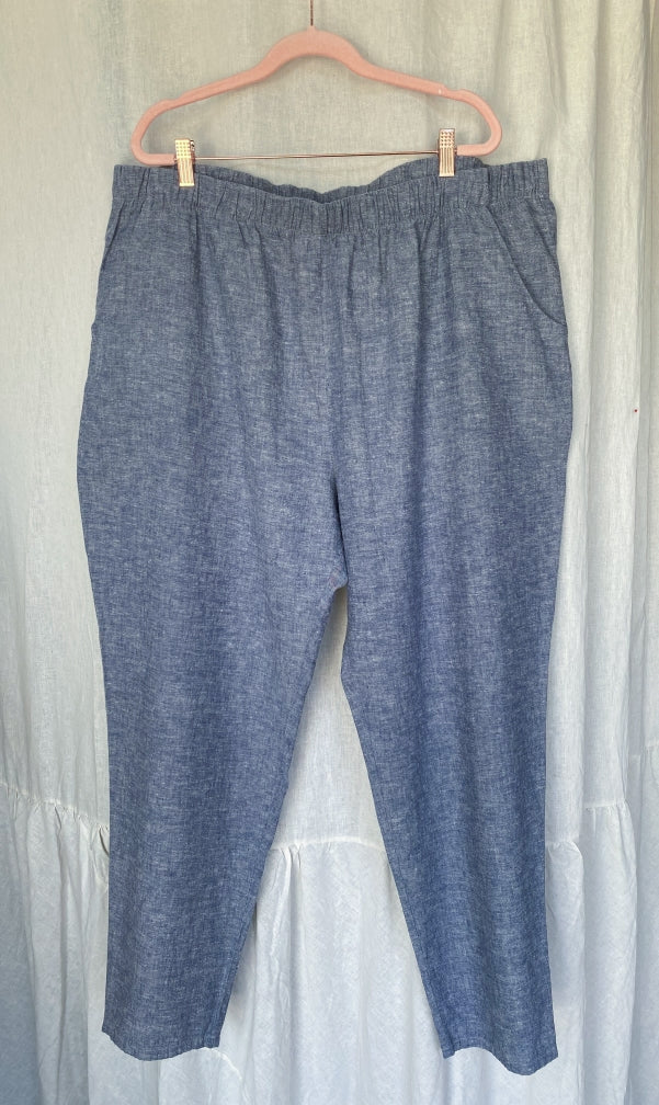 Marketplace - 3X - Nautical Hemp Organic Cotton - Slacks