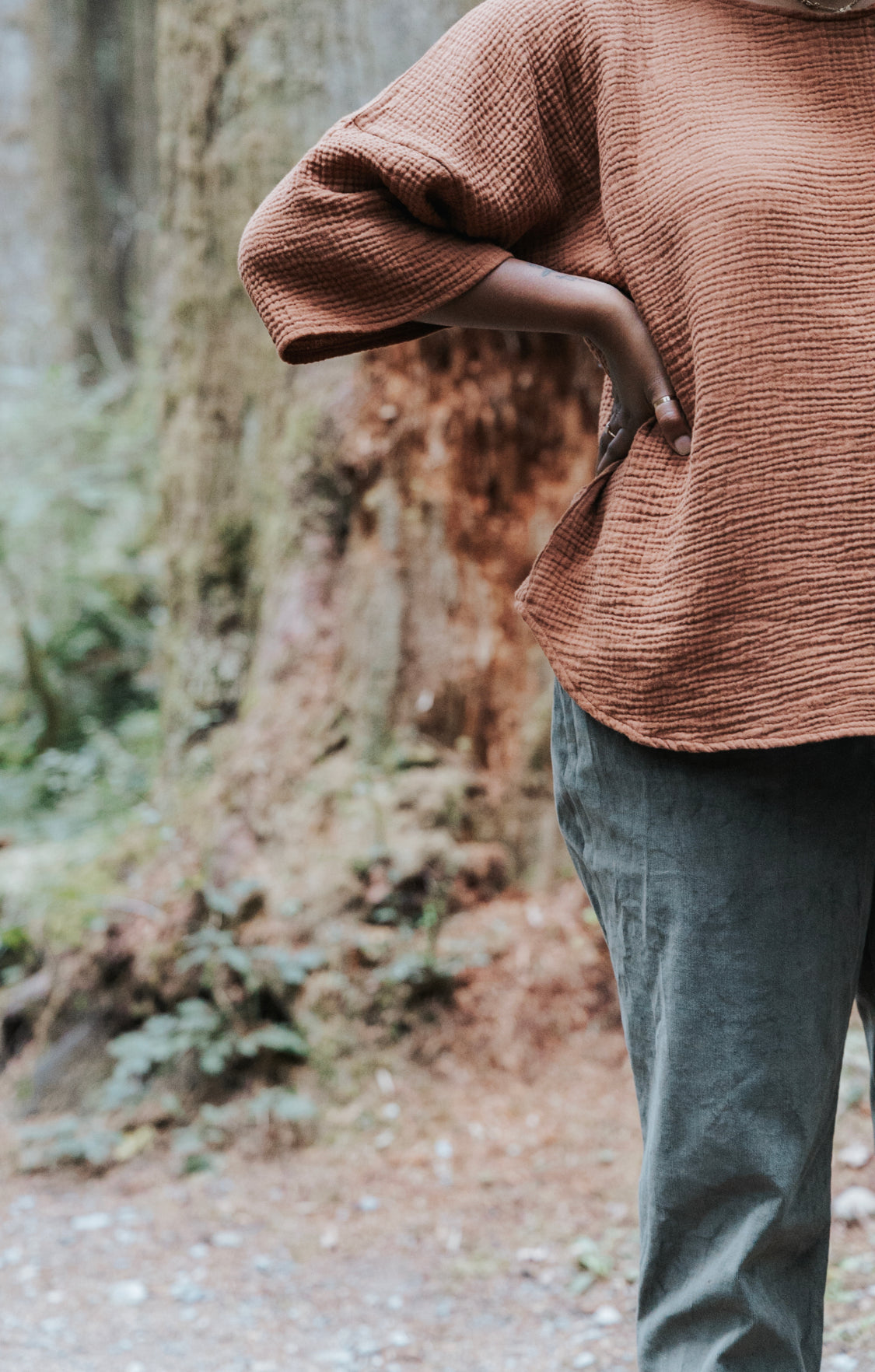 The Gauze Top - Scoop Hem - Colourways 1