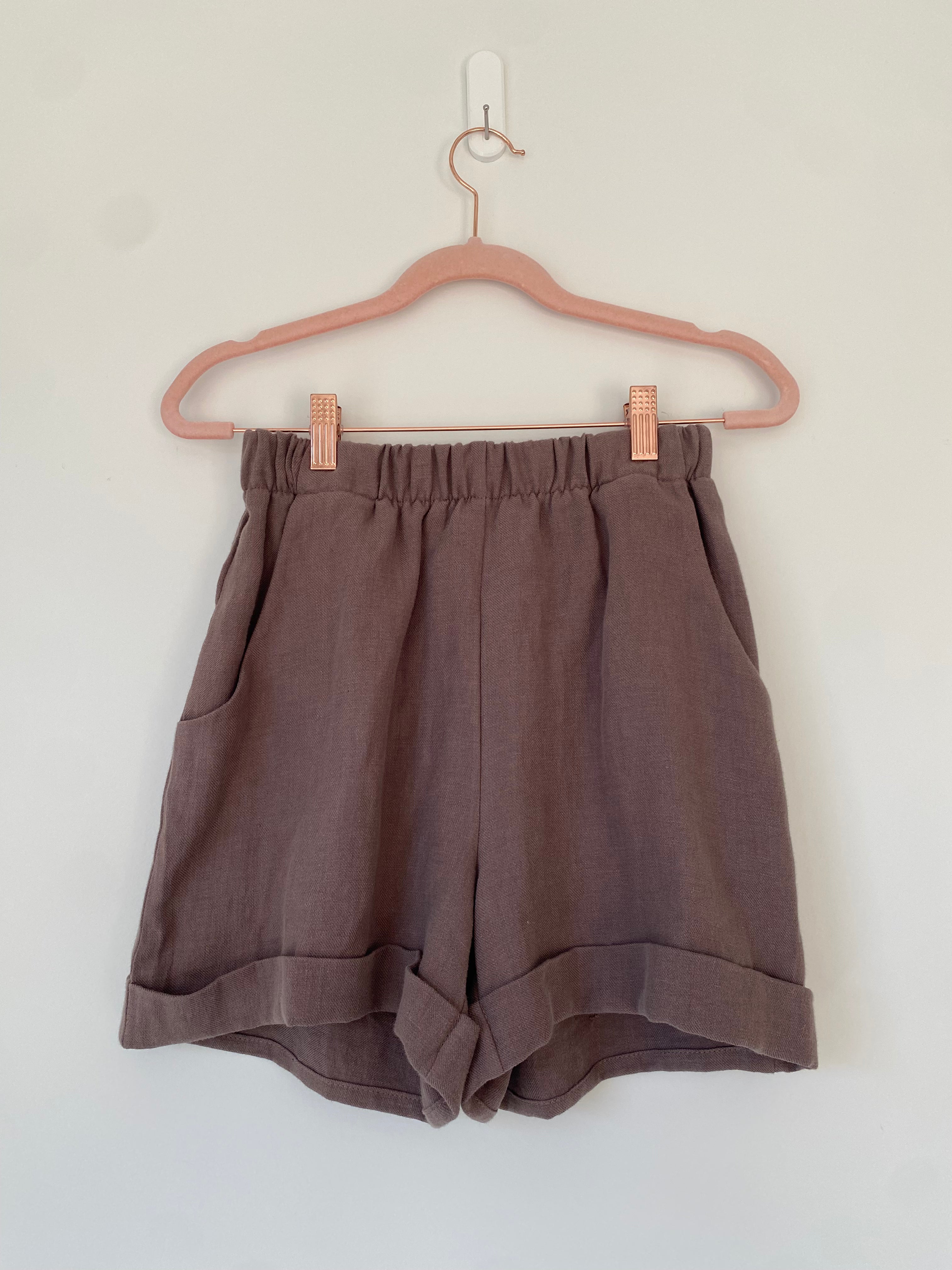 Marketplace - S - The Shorts - Linen Twill - Earl Grey