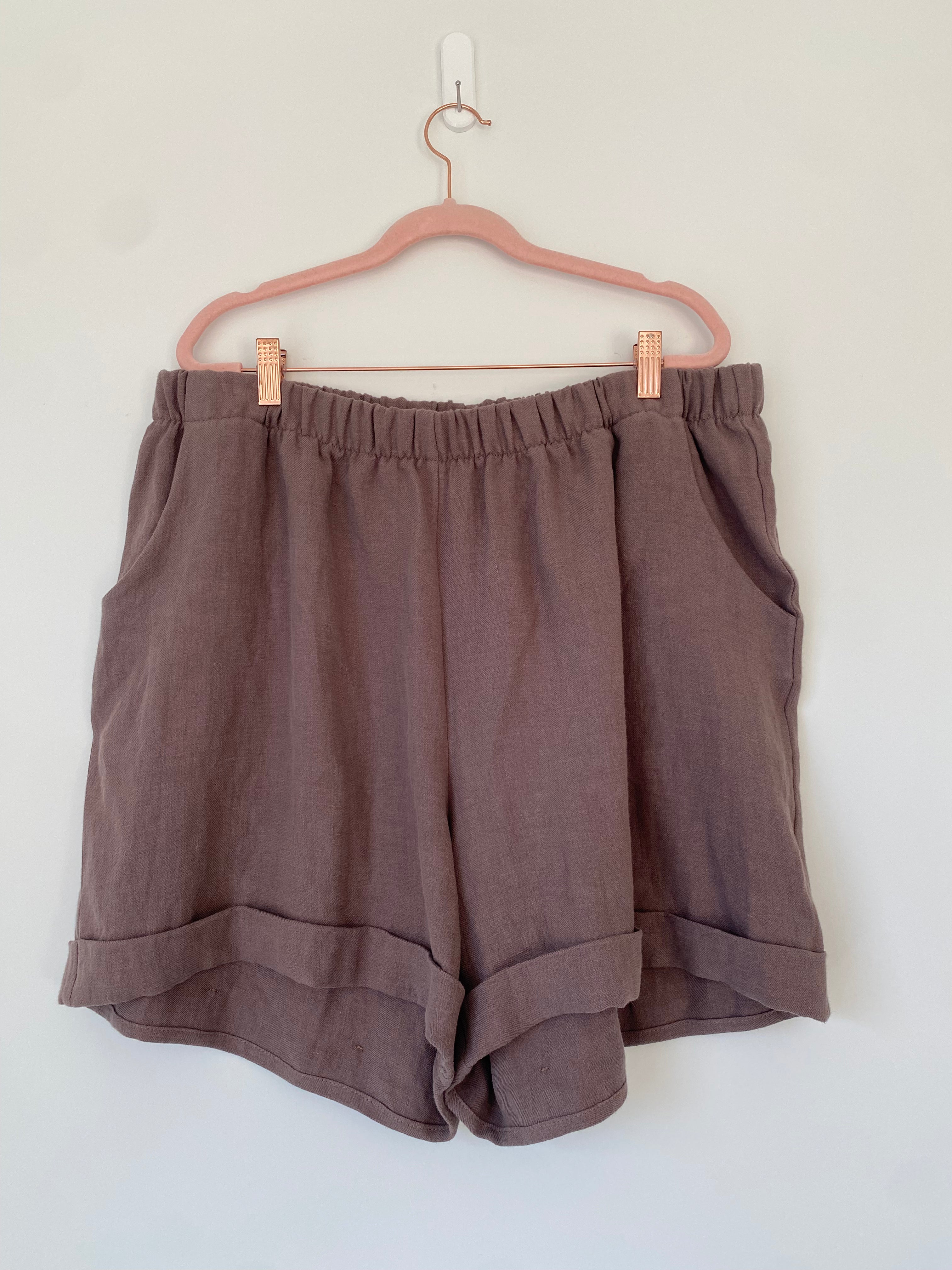 Marketplace - 2X - The Shorts - Linen Twill - Earl Grey