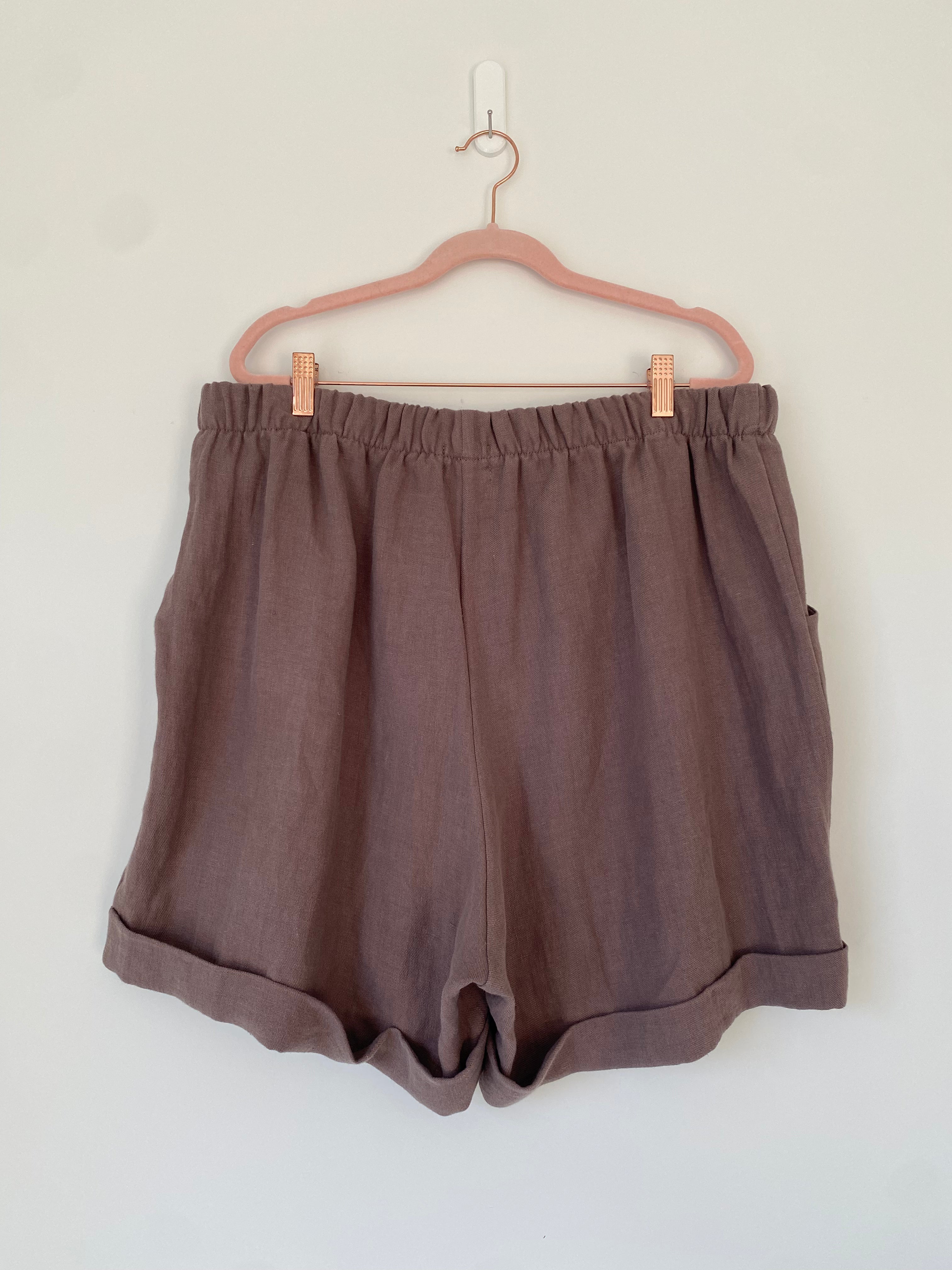 Marketplace - 2X - The Shorts - Linen Twill - Earl Grey