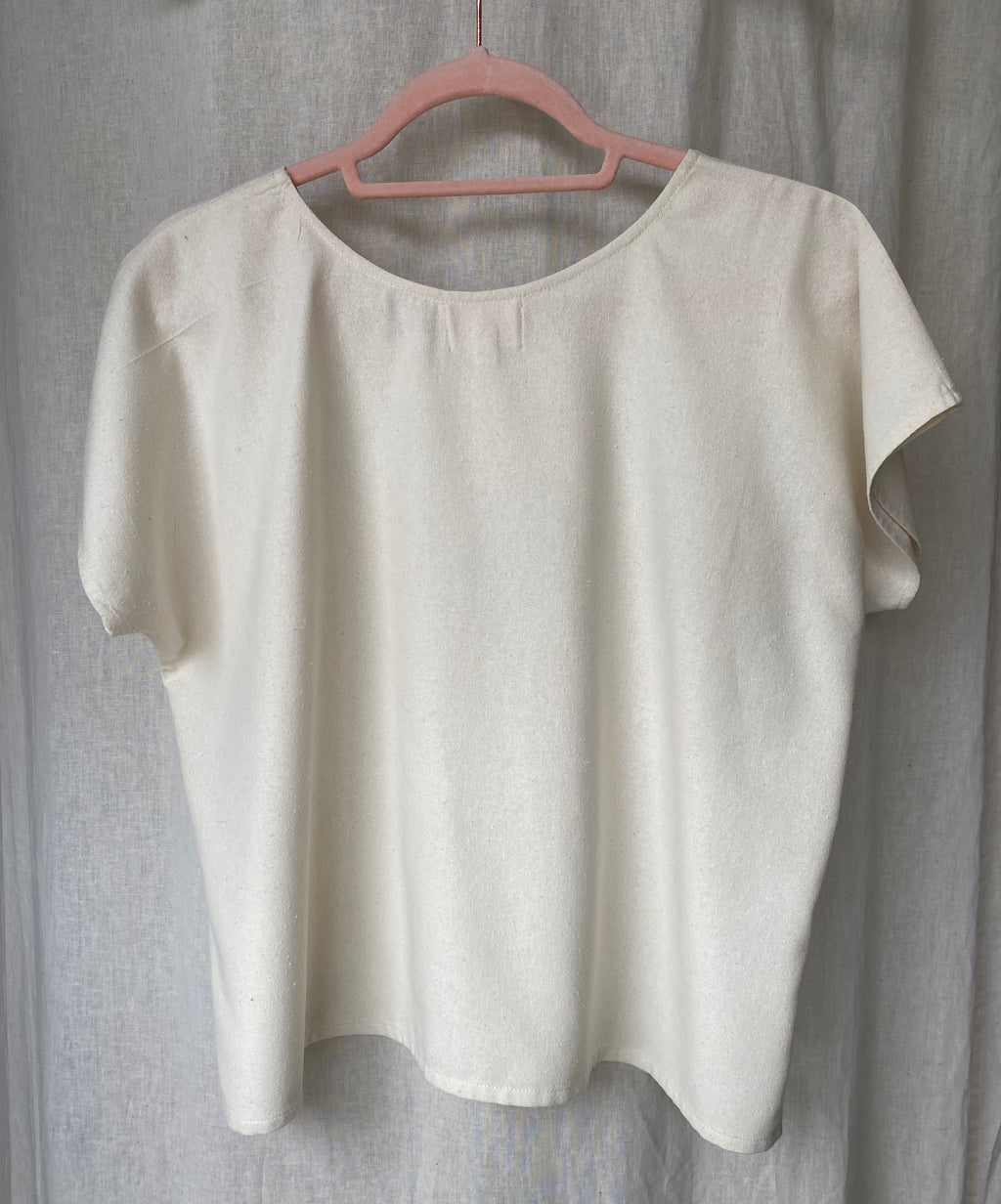 Marketplace - Small - Box Top - Raw Silk - Cream