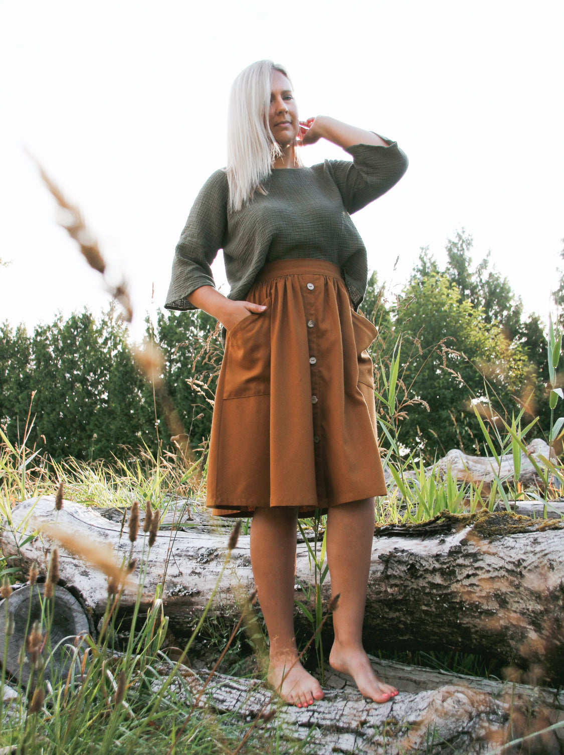 The Skirt - Raw Silk