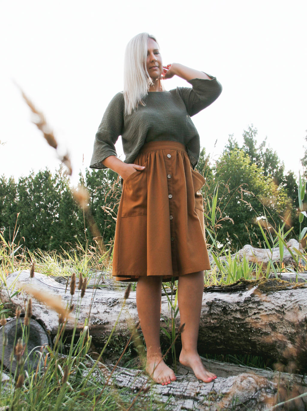 The Skirt - Raw Silk