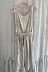 Marketplace - Medium - The Dress - Hemp Organic Cotton -  Butter Cream Stripe