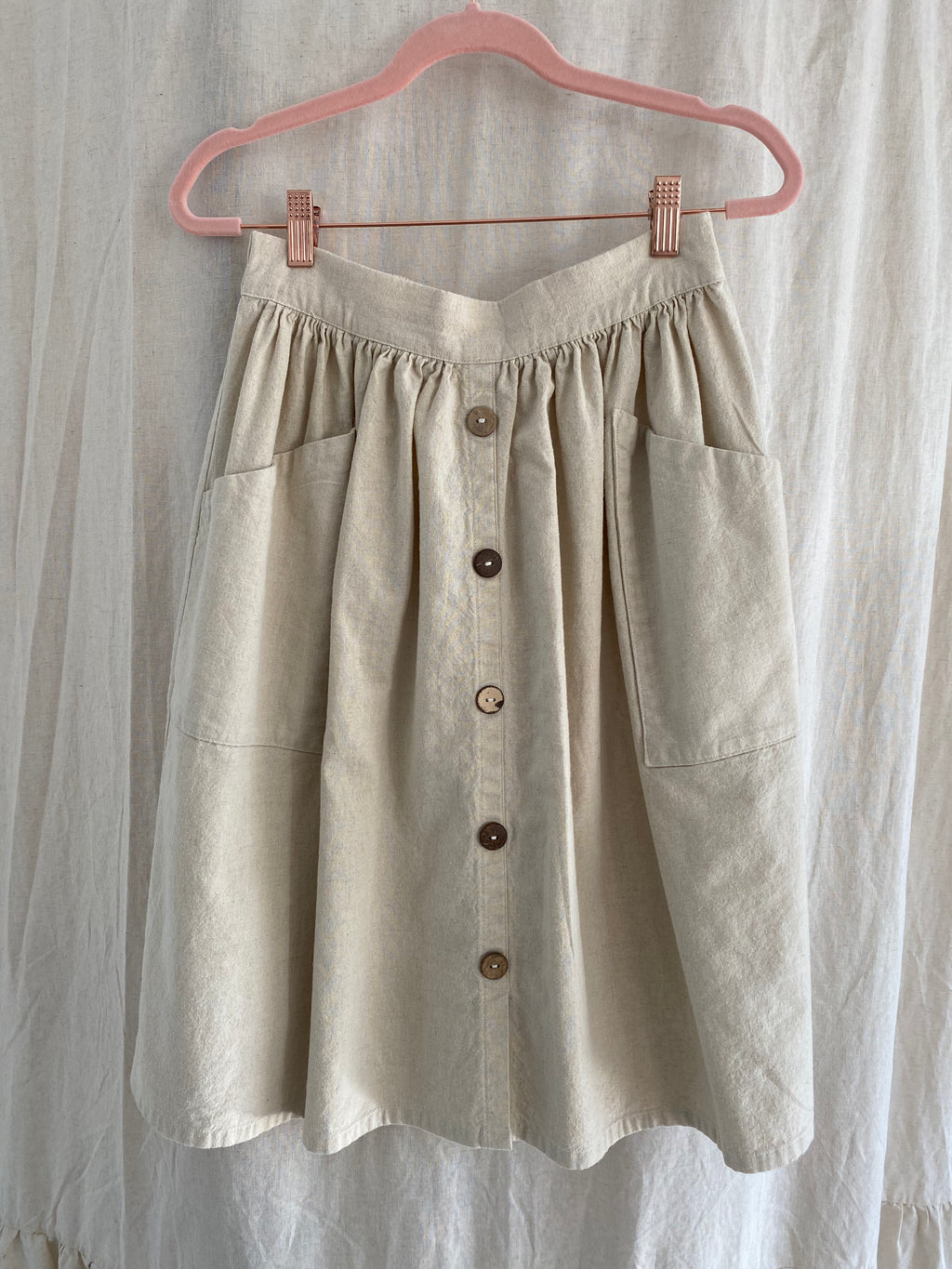 Marketplace - Small - The Skirt - Linen Organic Cotton - Natural