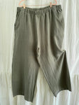 Marketplace - 3X - Belle Wide Leg Slacks - Antique Linen - Khaki